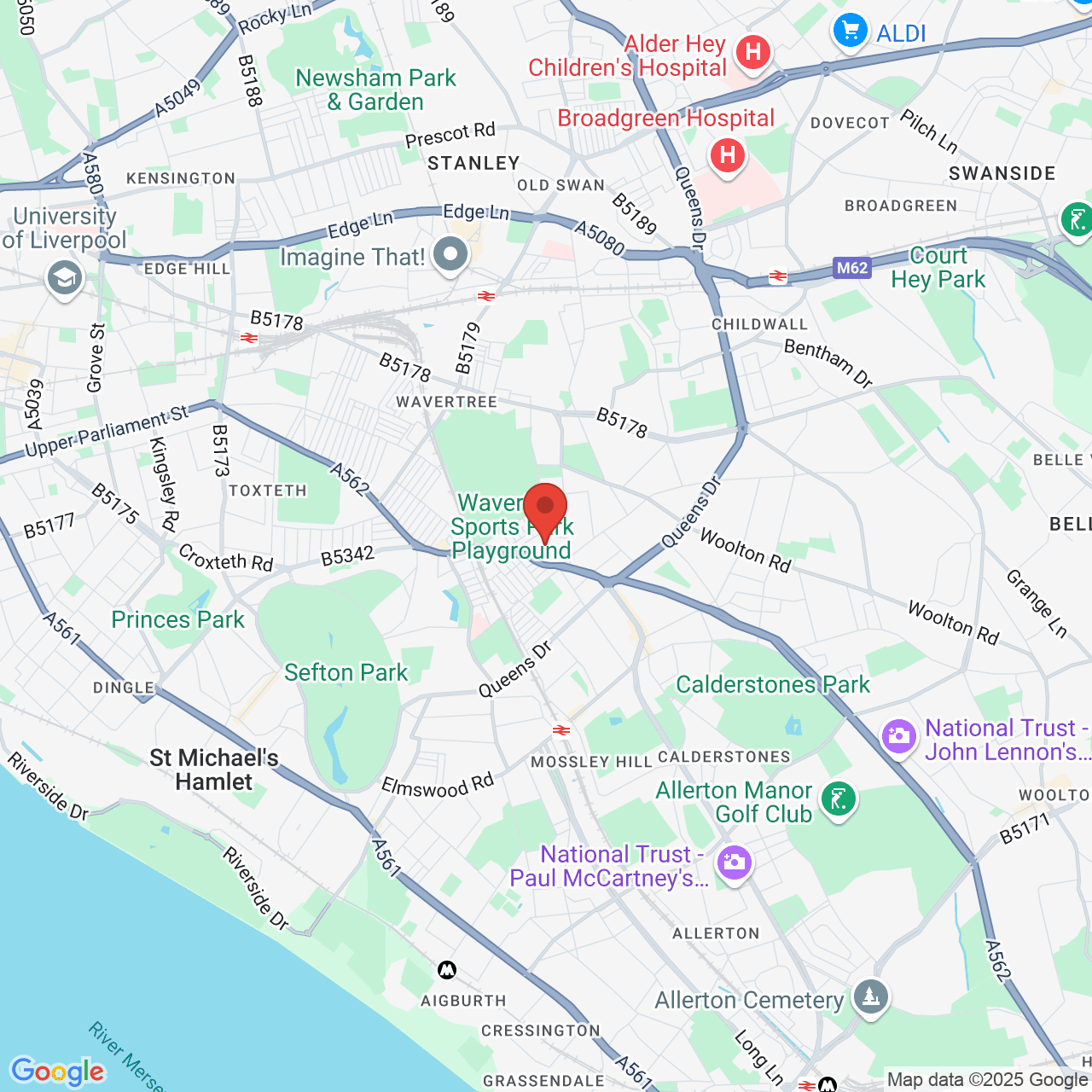 Map displaying vacancy location