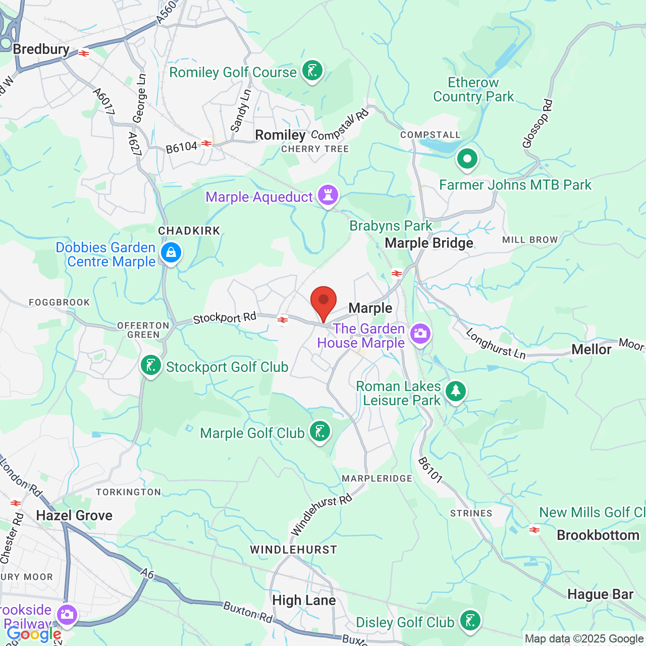 Map displaying vacancy location