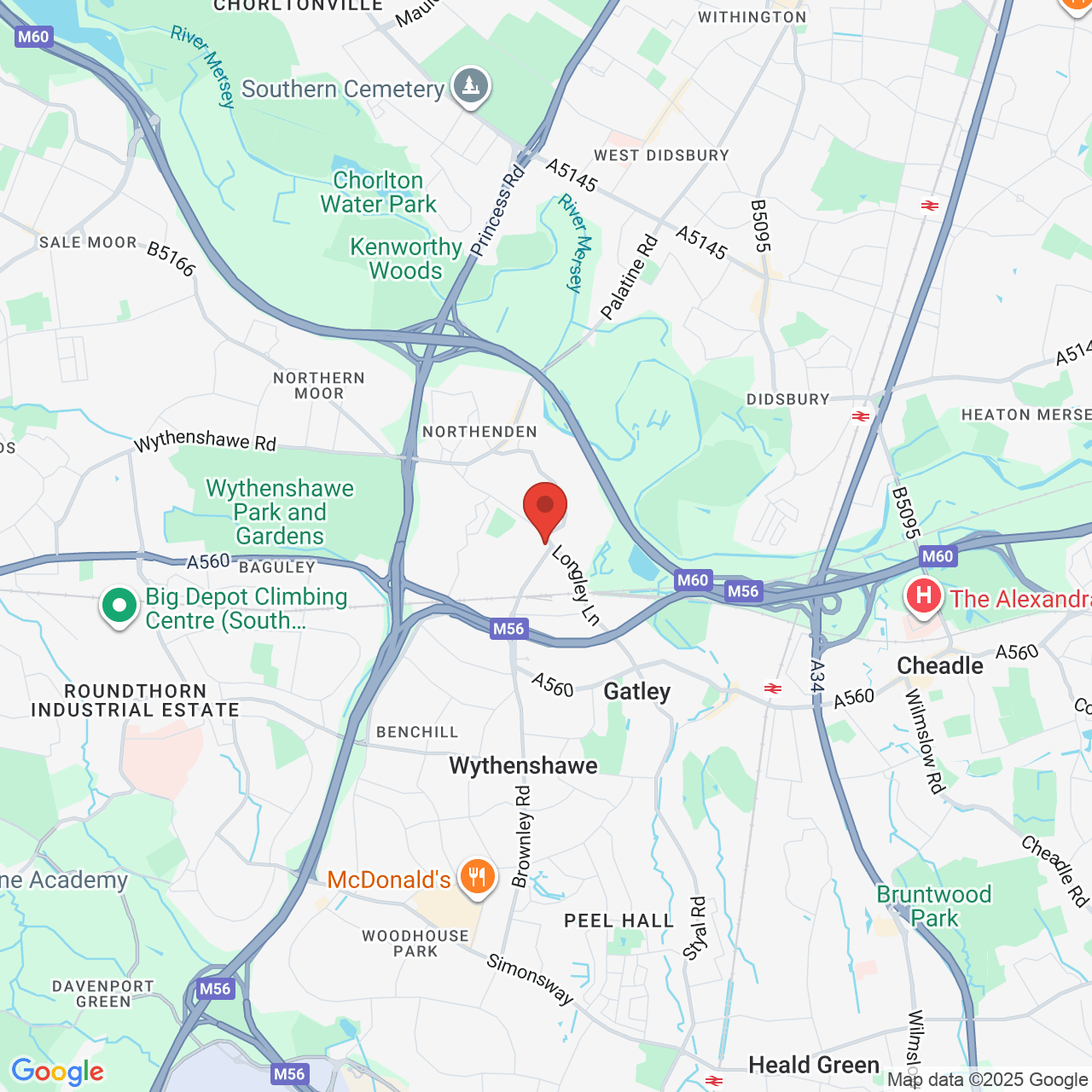 Map displaying vacancy location
