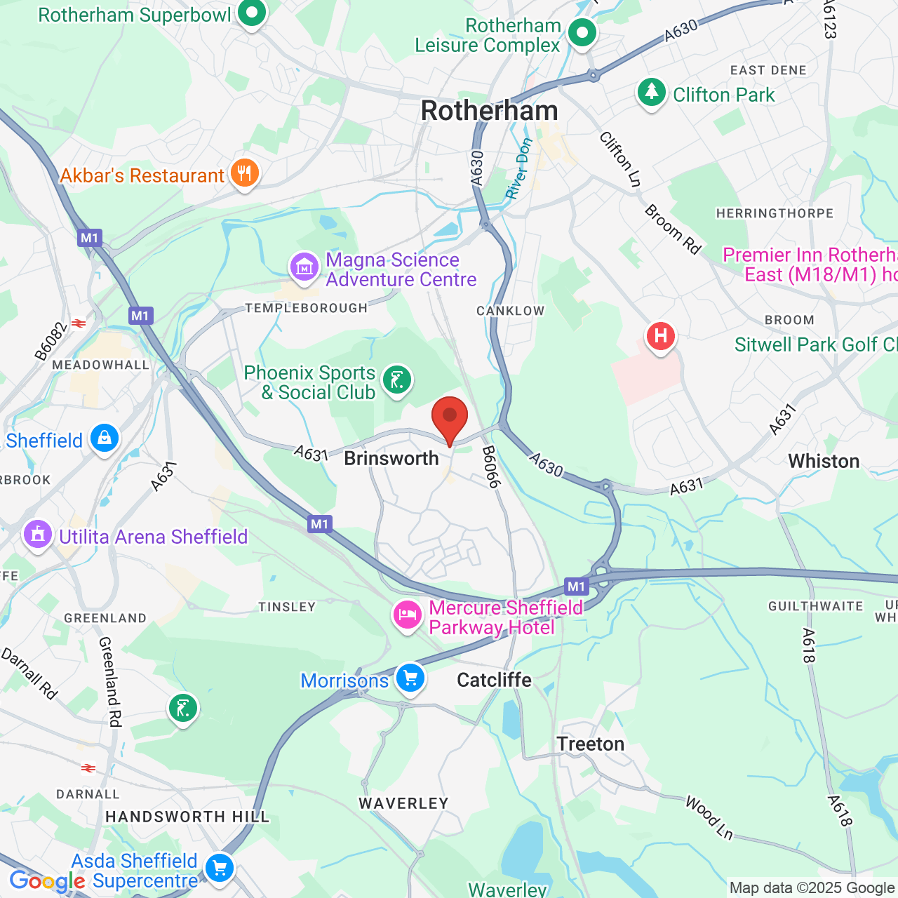 Map displaying vacancy location