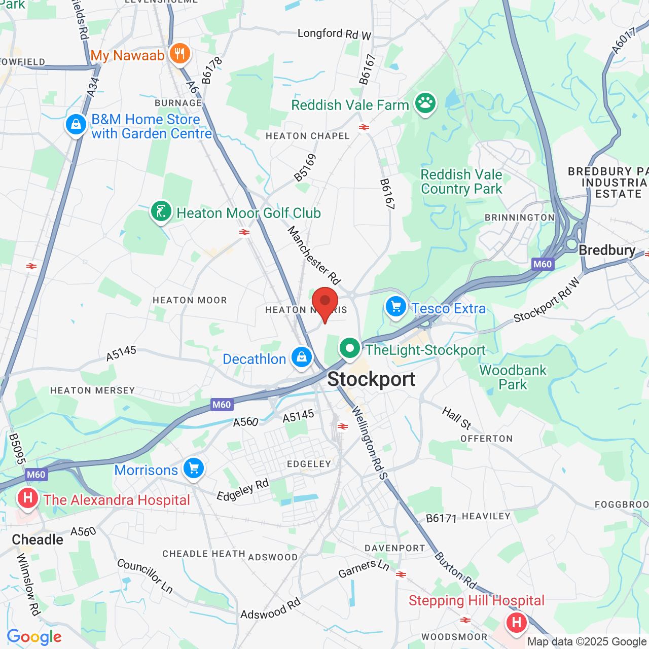 Map displaying vacancy location