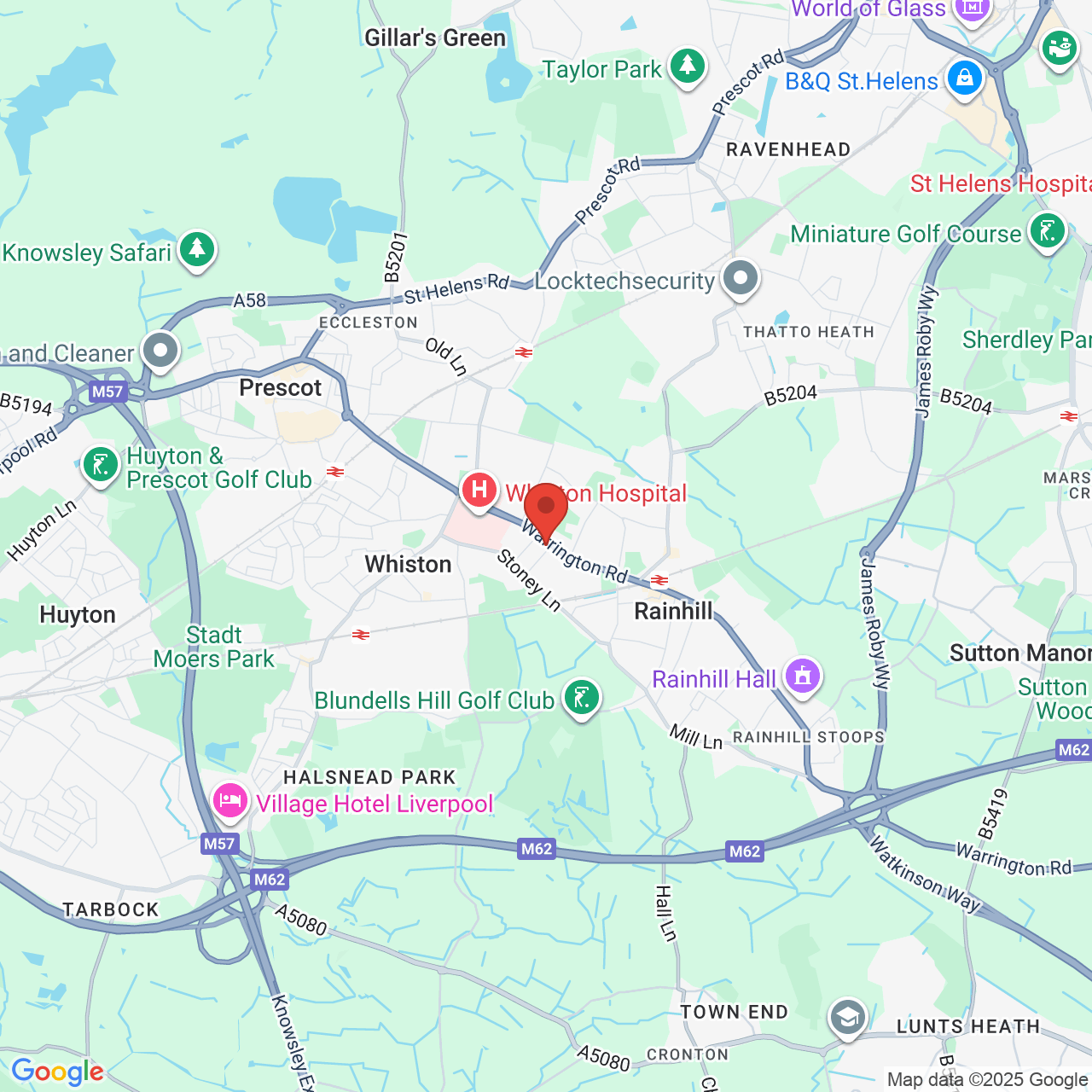 Map displaying vacancy location
