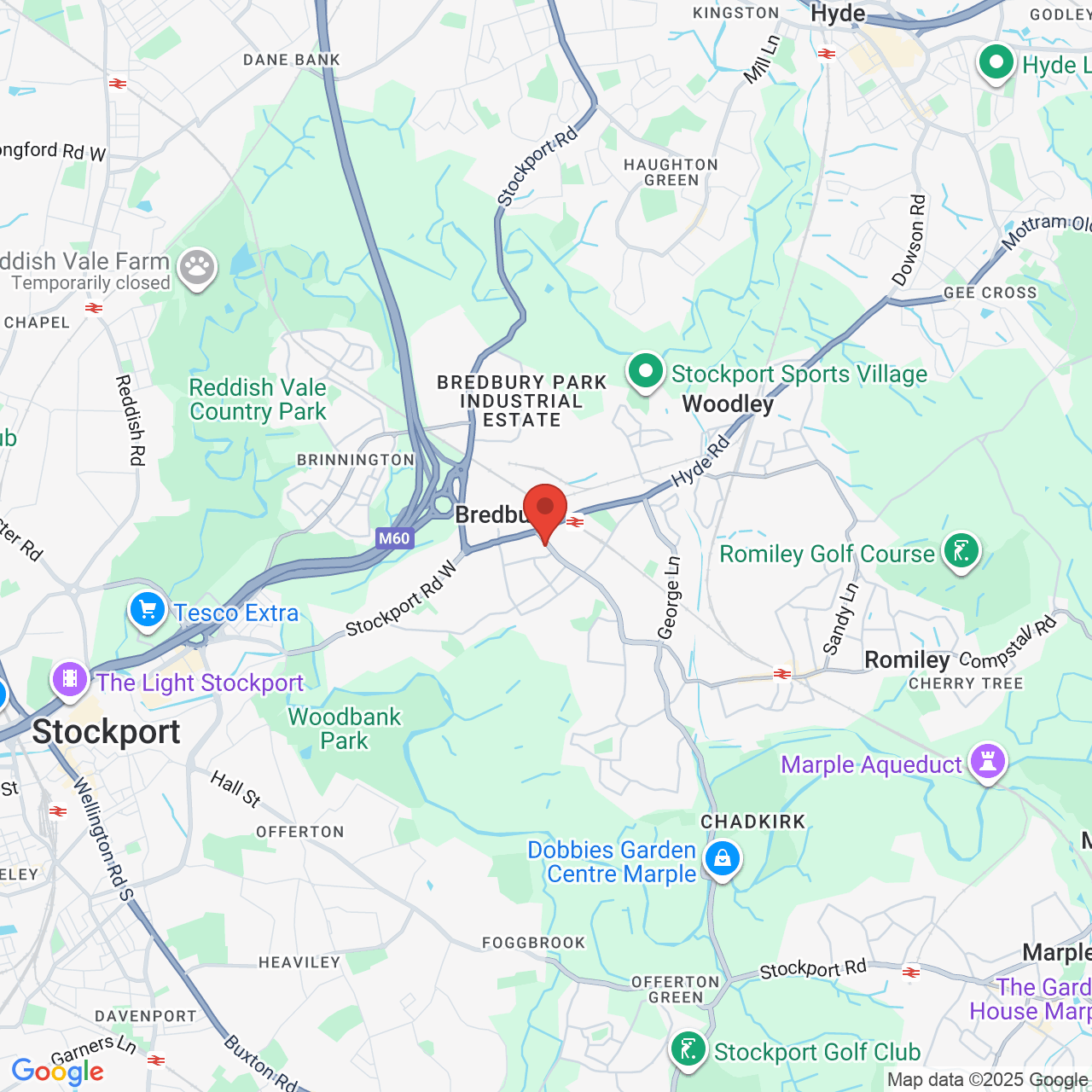 Map displaying vacancy location