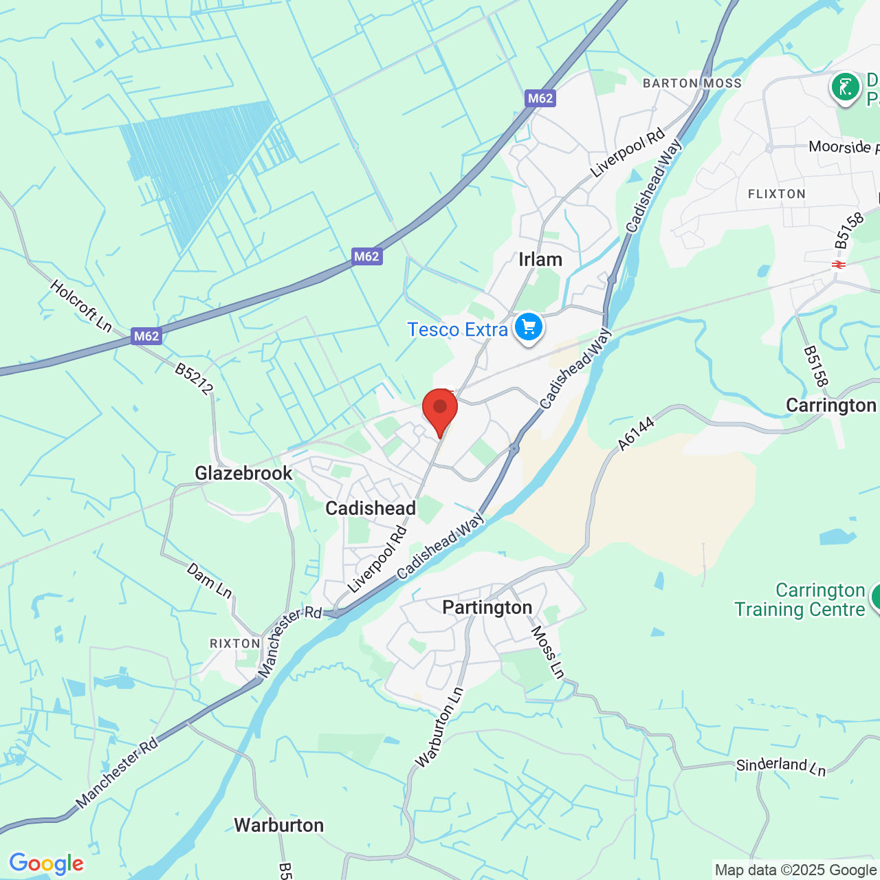 Map displaying vacancy location