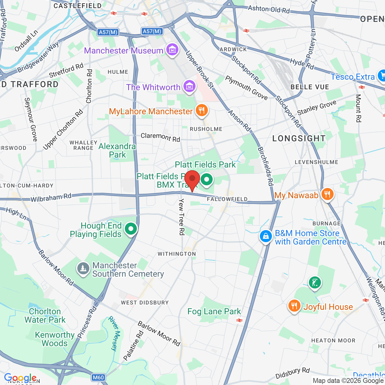 Map displaying vacancy location