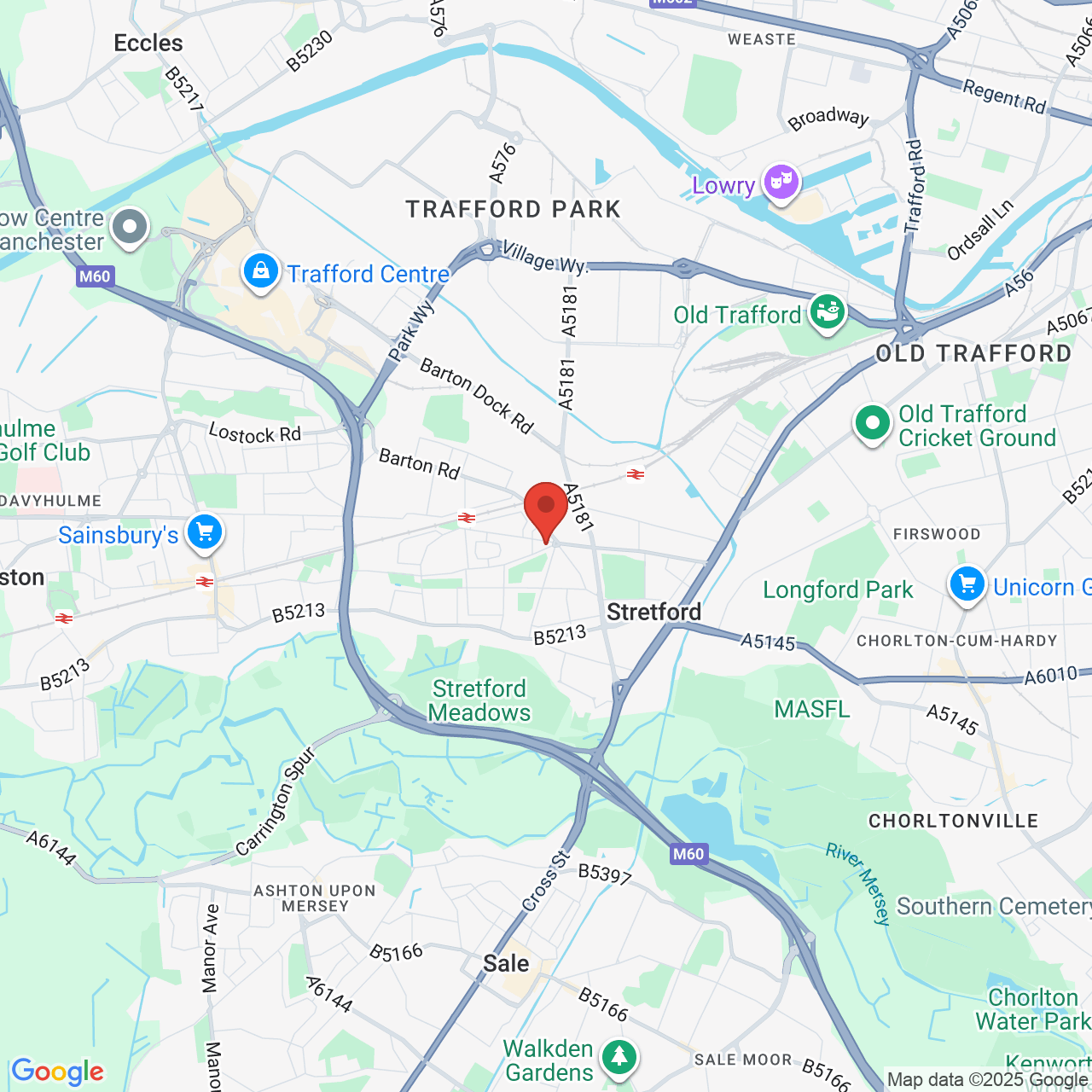 Map displaying vacancy location