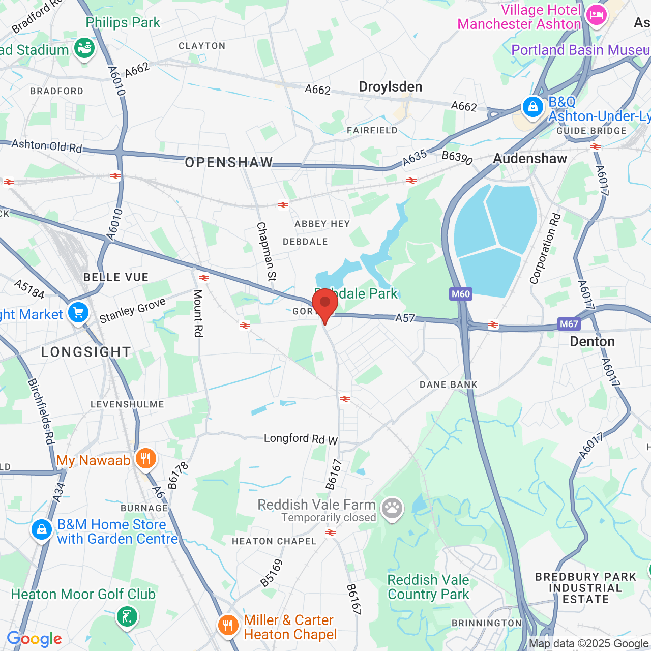 Map displaying vacancy location