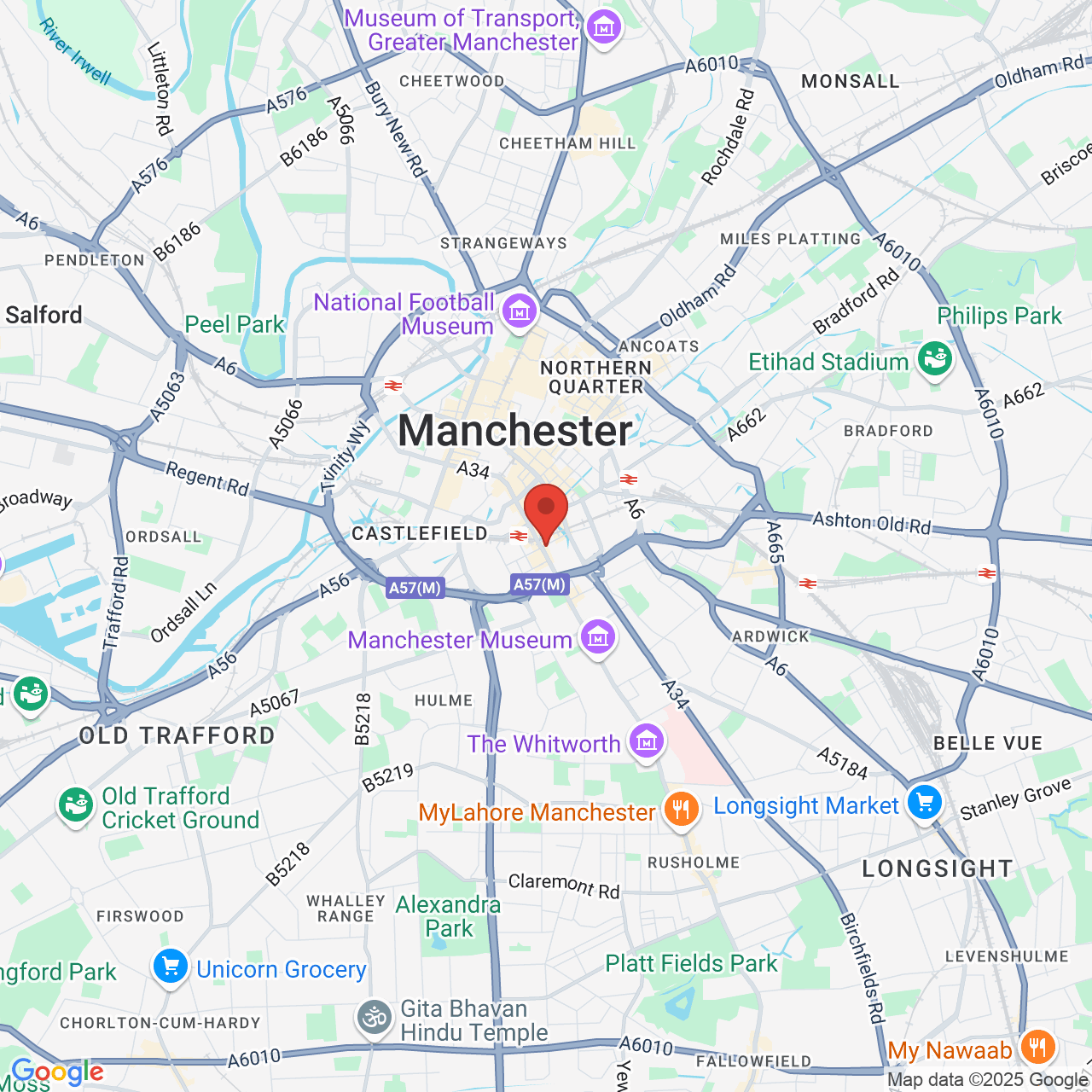 Map displaying vacancy location