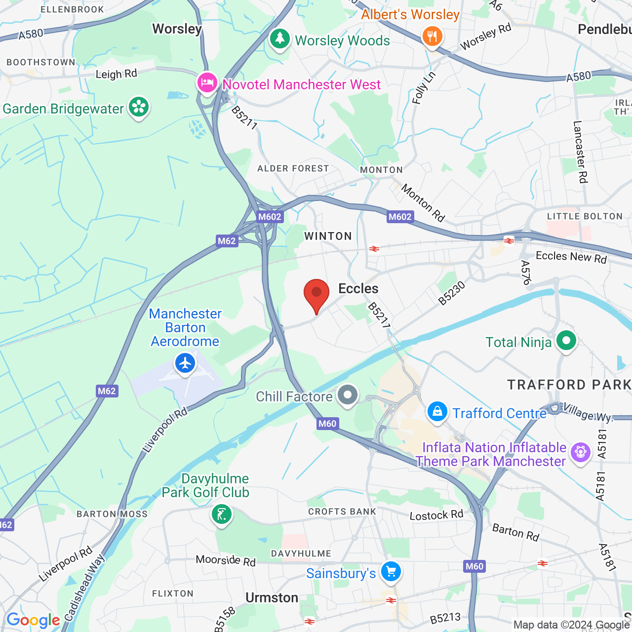 Map displaying vacancy location