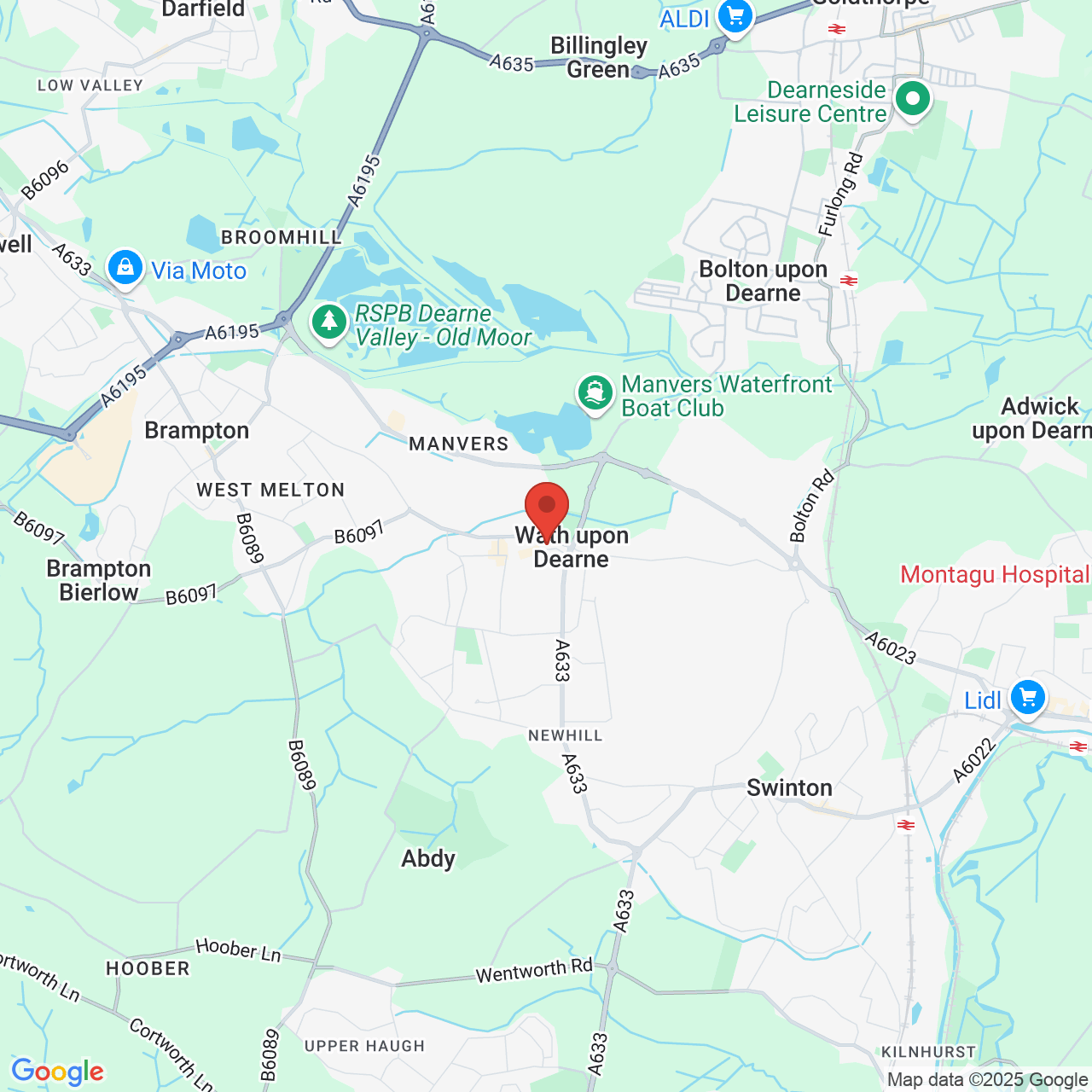 Map displaying vacancy location