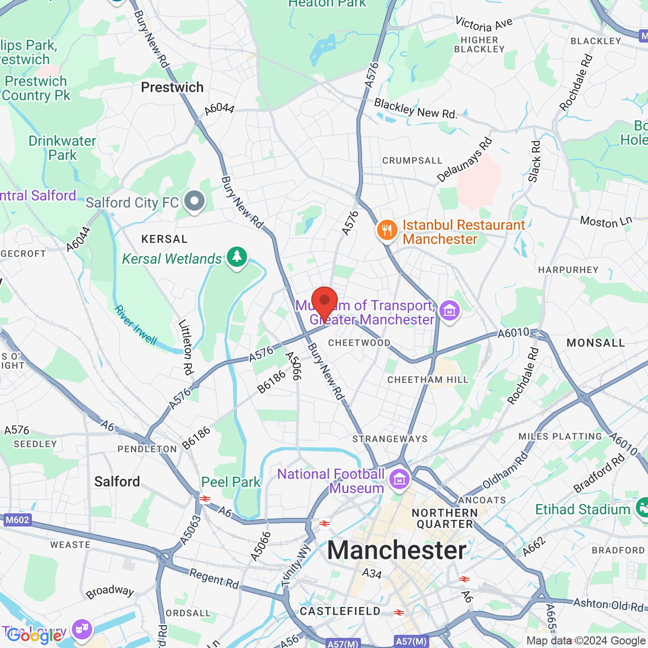 Map displaying vacancy location