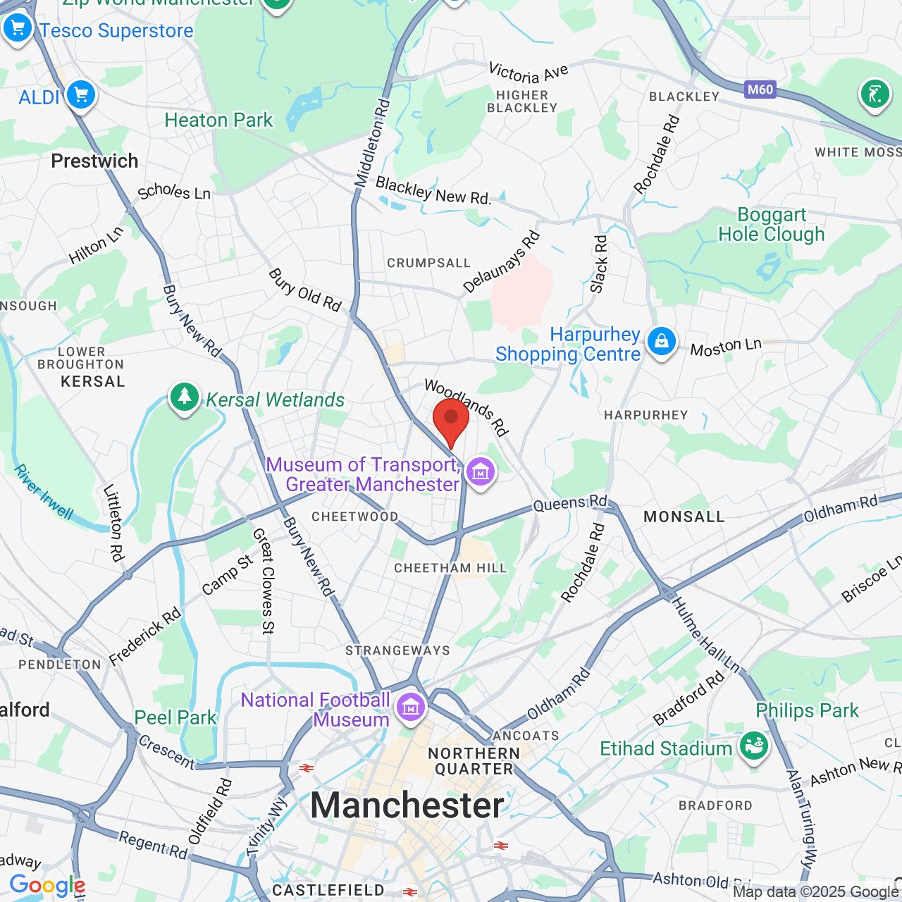 Map displaying vacancy location