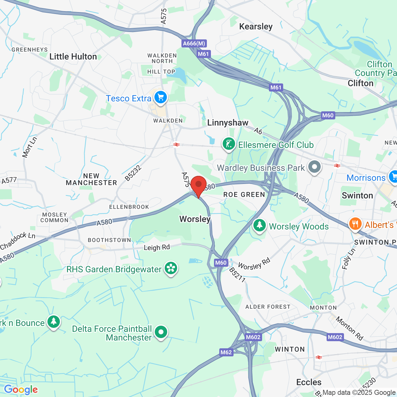 Map displaying vacancy location