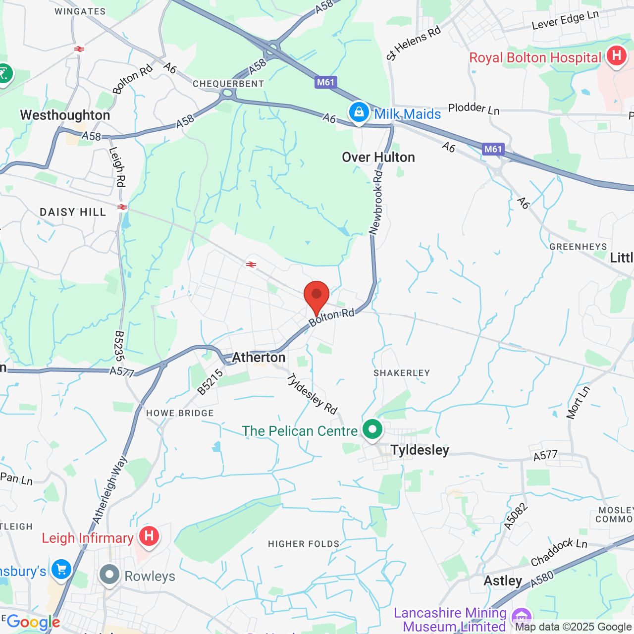 Map displaying vacancy location