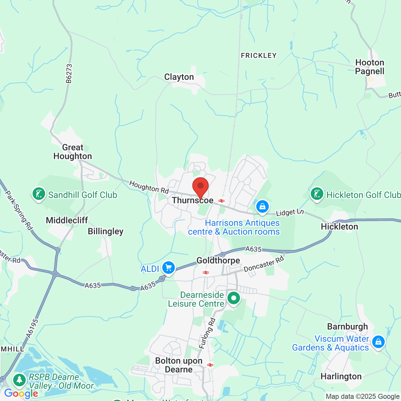 Map displaying vacancy location