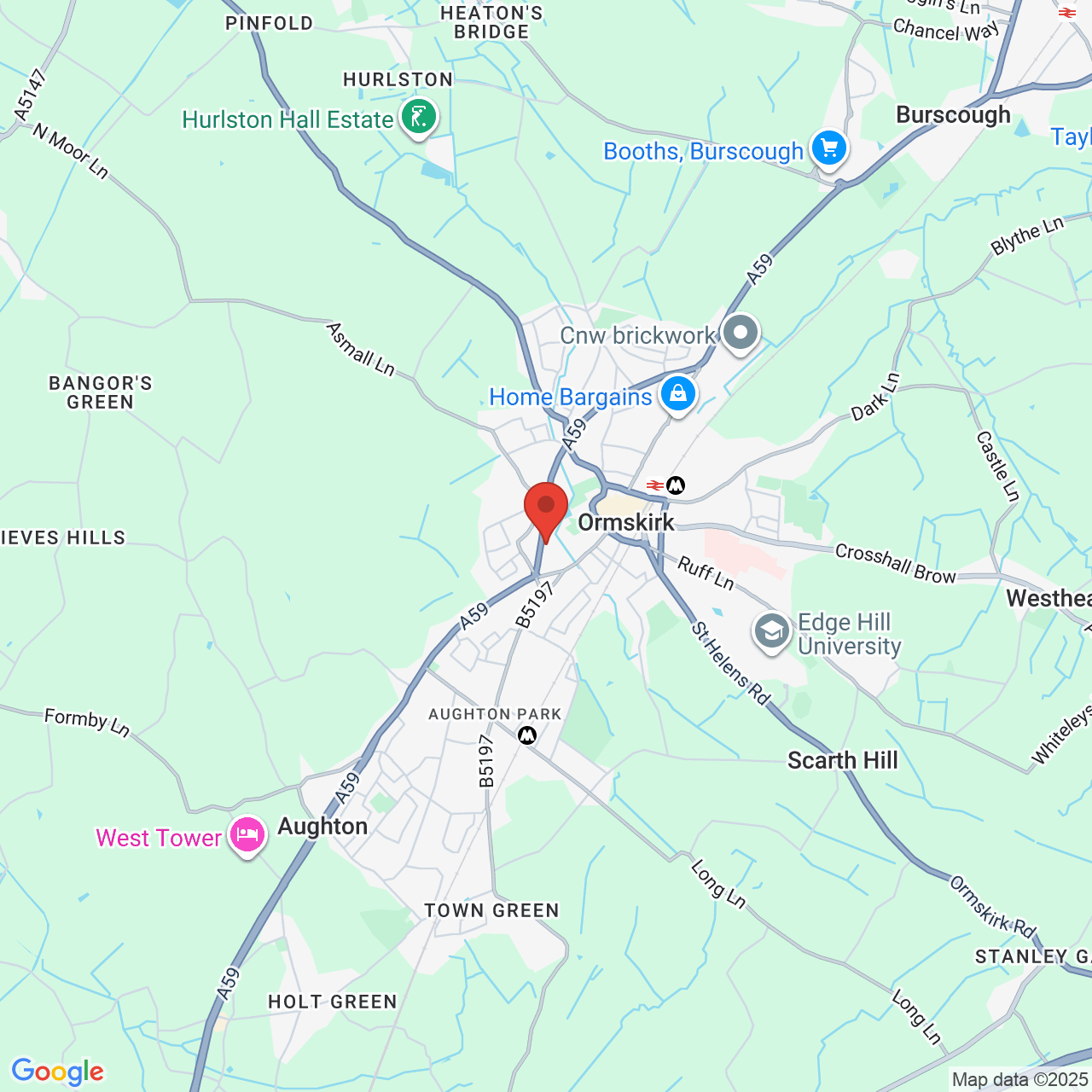 Map displaying vacancy location