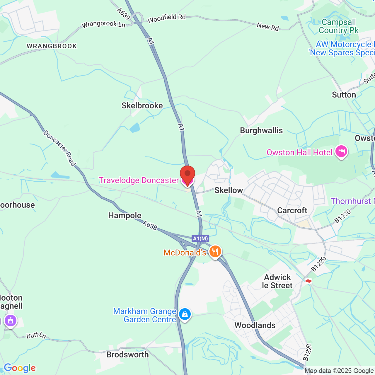 Map displaying vacancy location