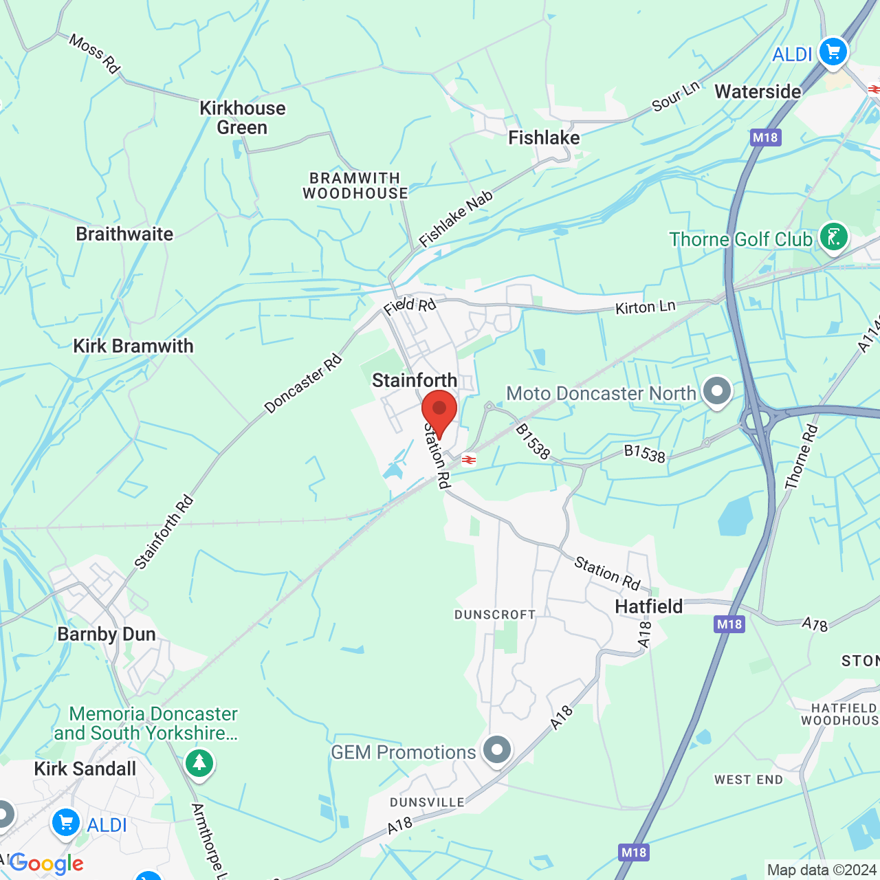 Map displaying vacancy location