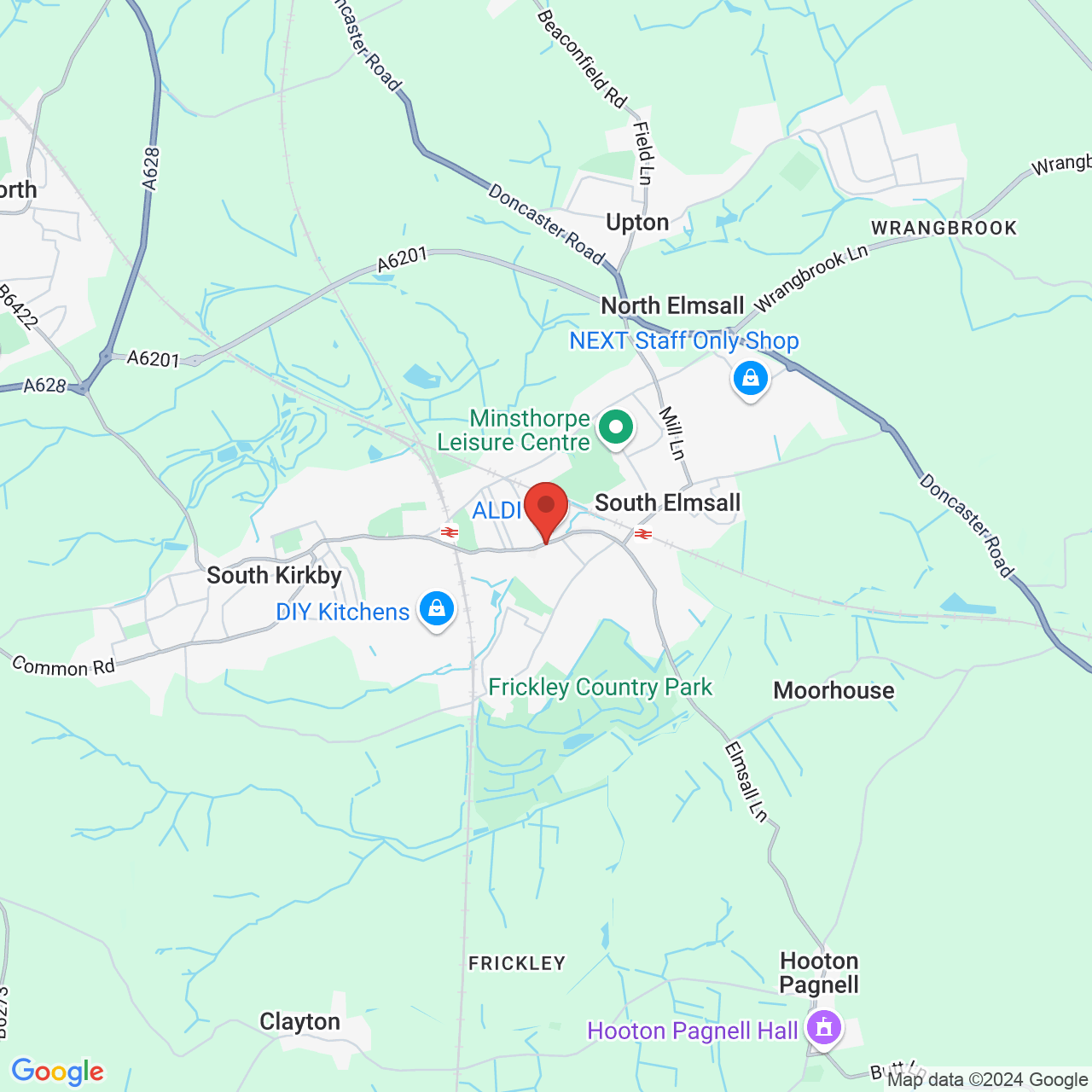 Map displaying vacancy location