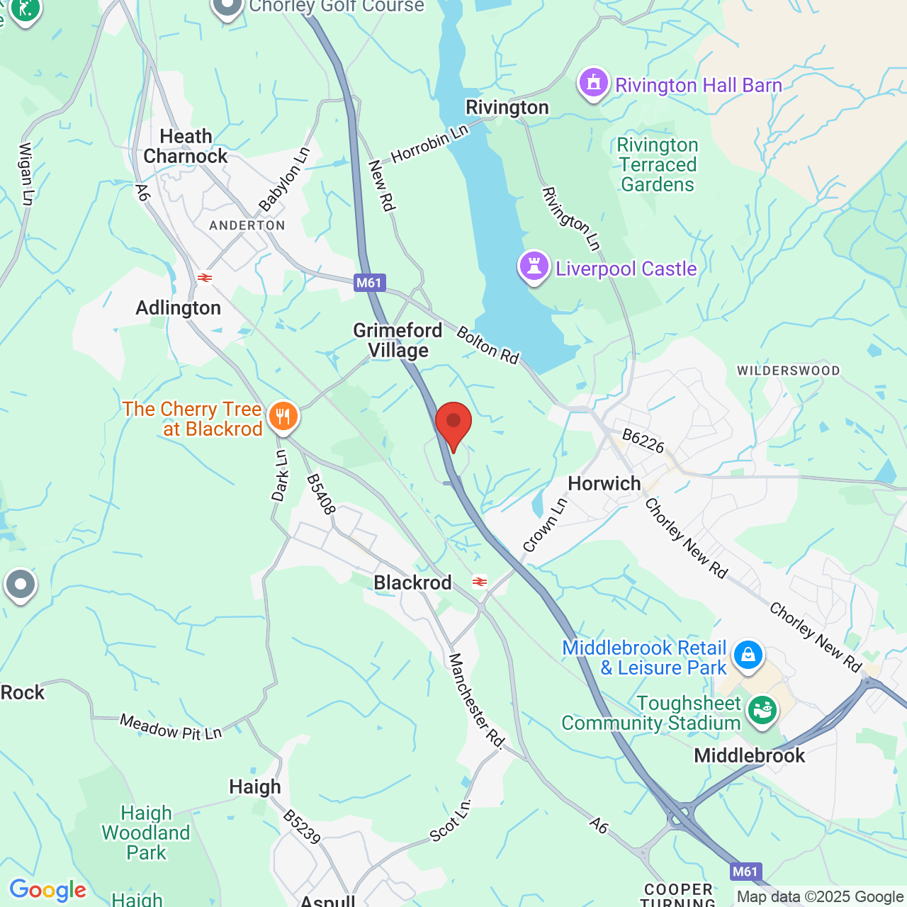 Map displaying vacancy location