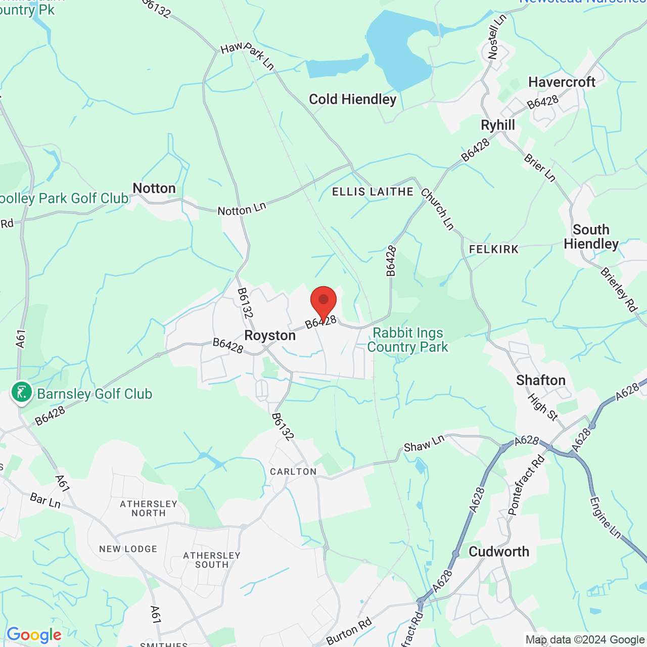 Map displaying vacancy location