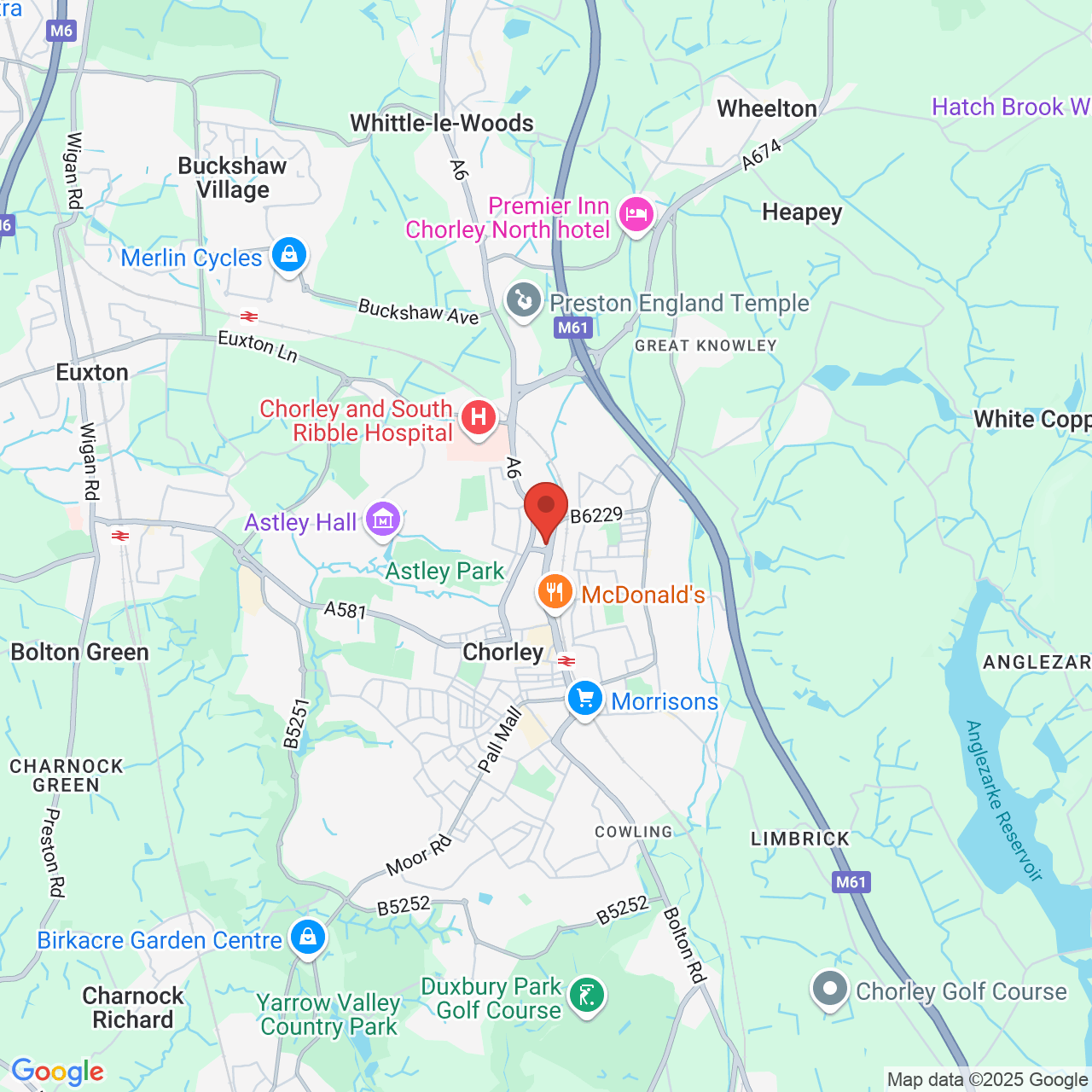 Map displaying vacancy location