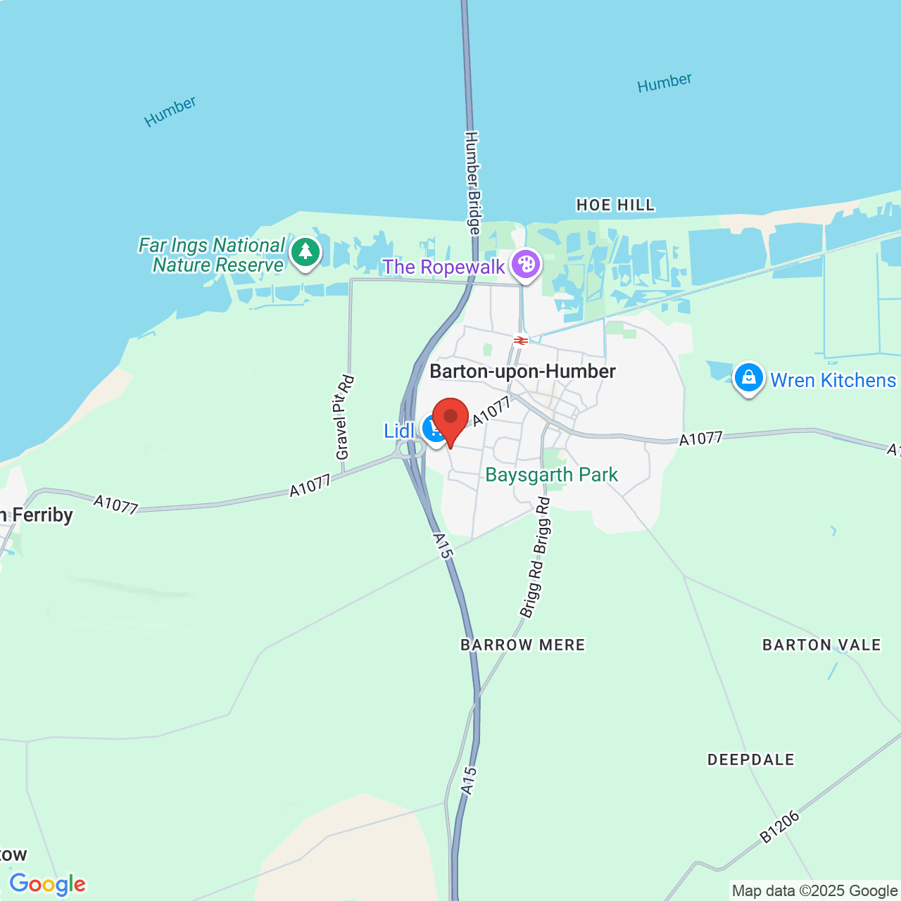 Map displaying vacancy location