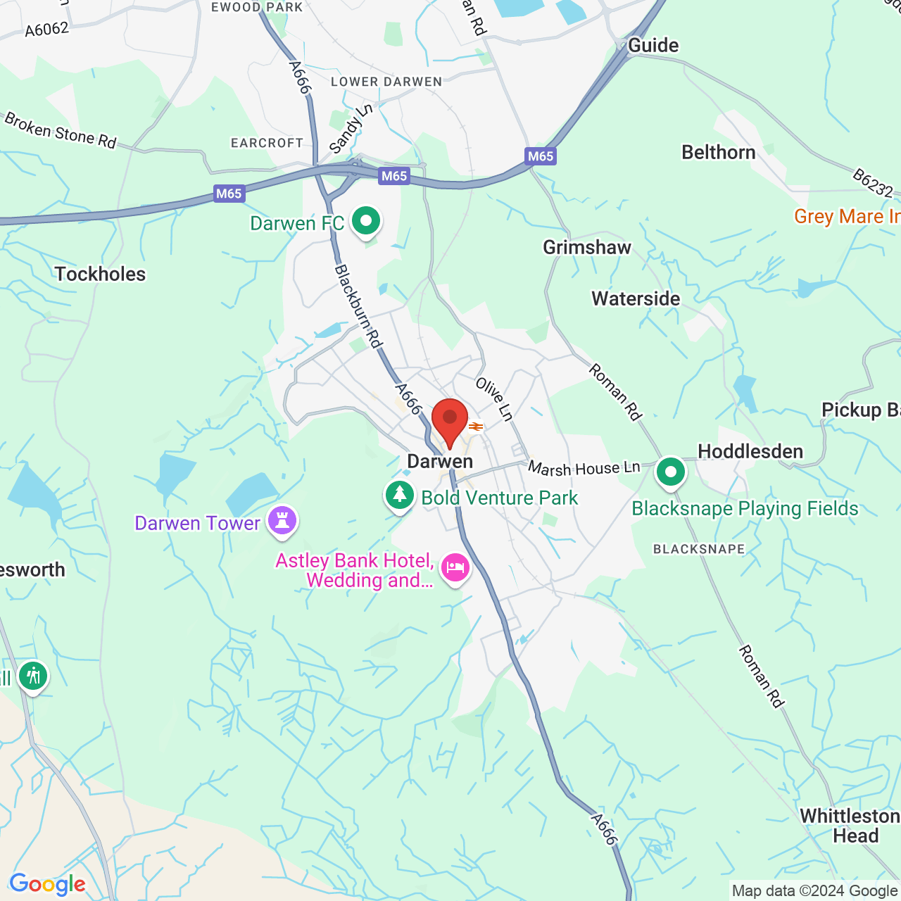 Map displaying vacancy location