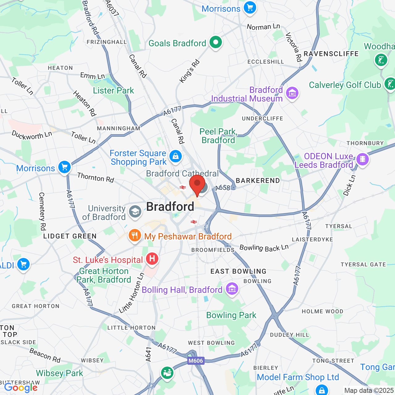 Map displaying vacancy location