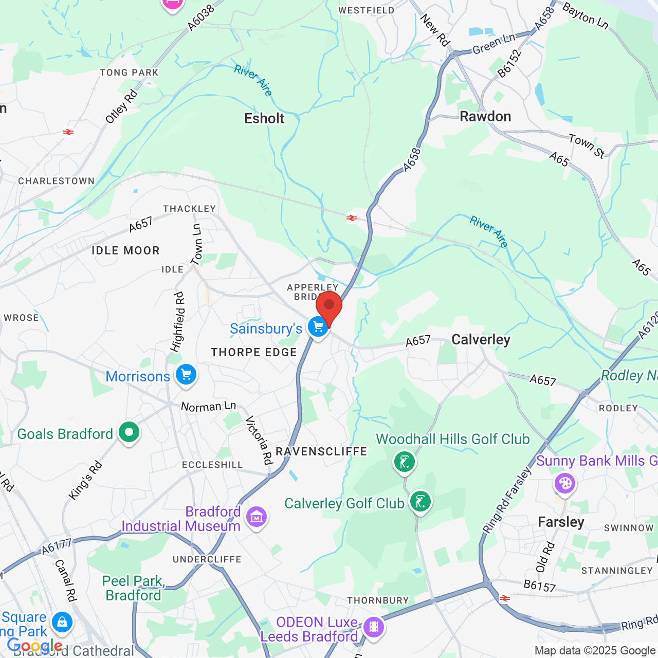 Map displaying vacancy location