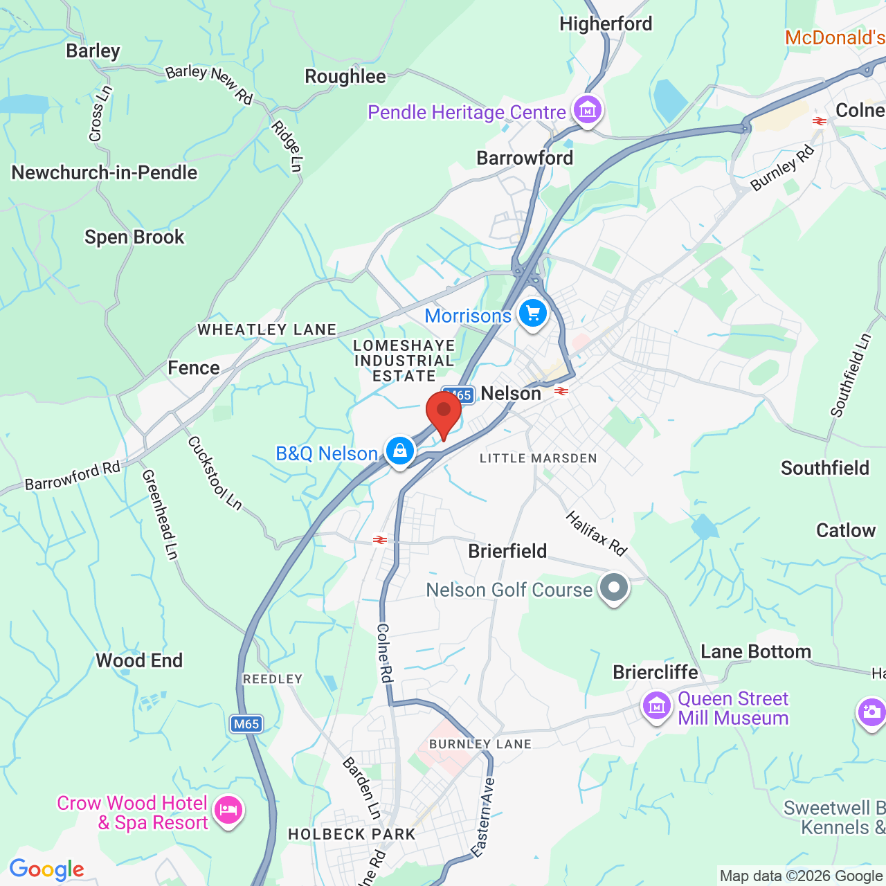 Map displaying vacancy location