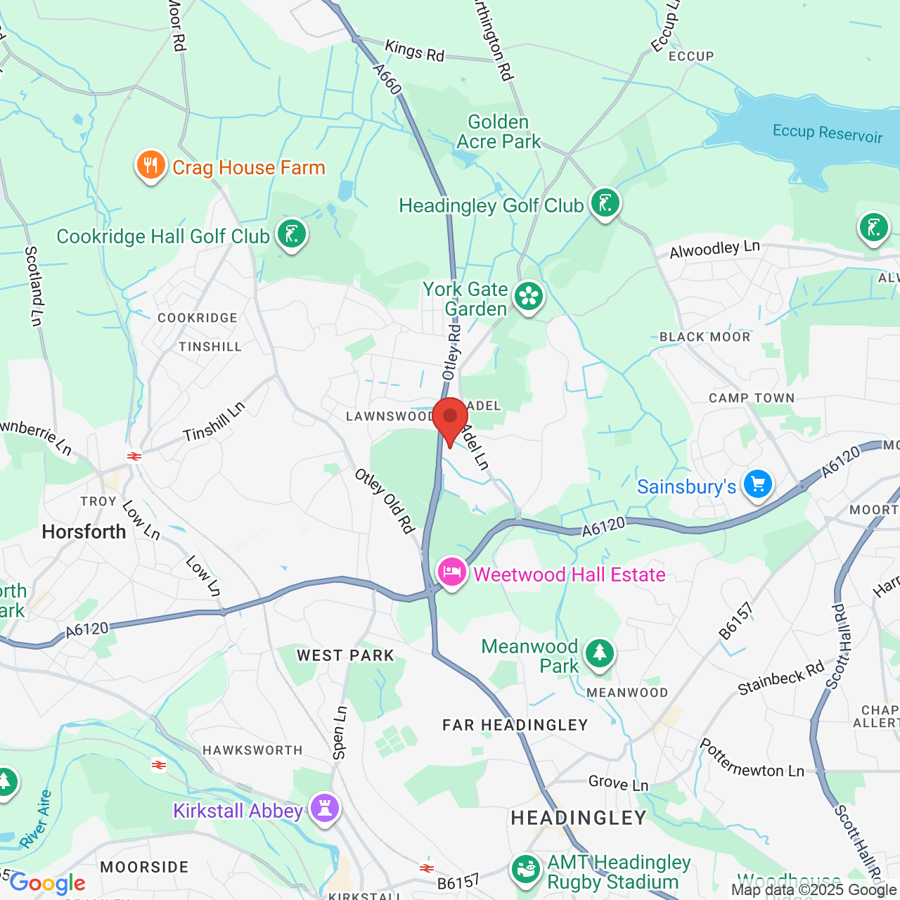 Map displaying vacancy location