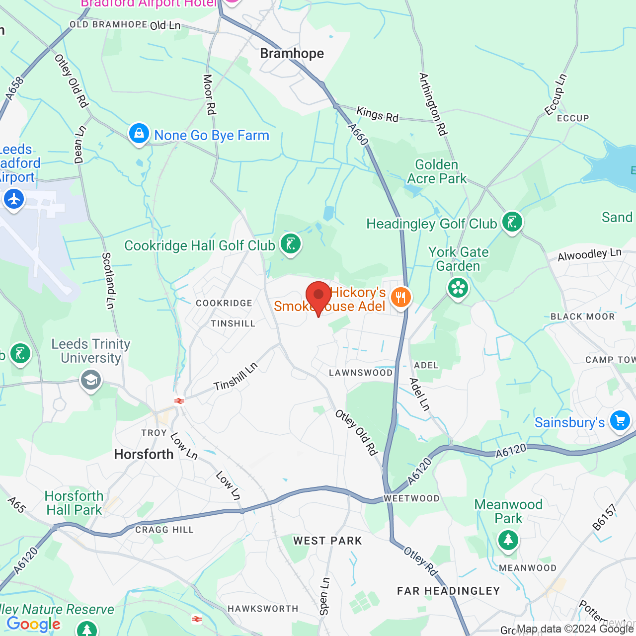 Map displaying vacancy location