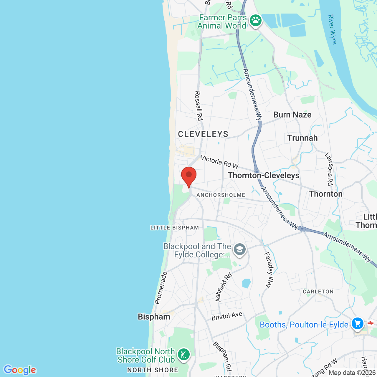 Map displaying vacancy location