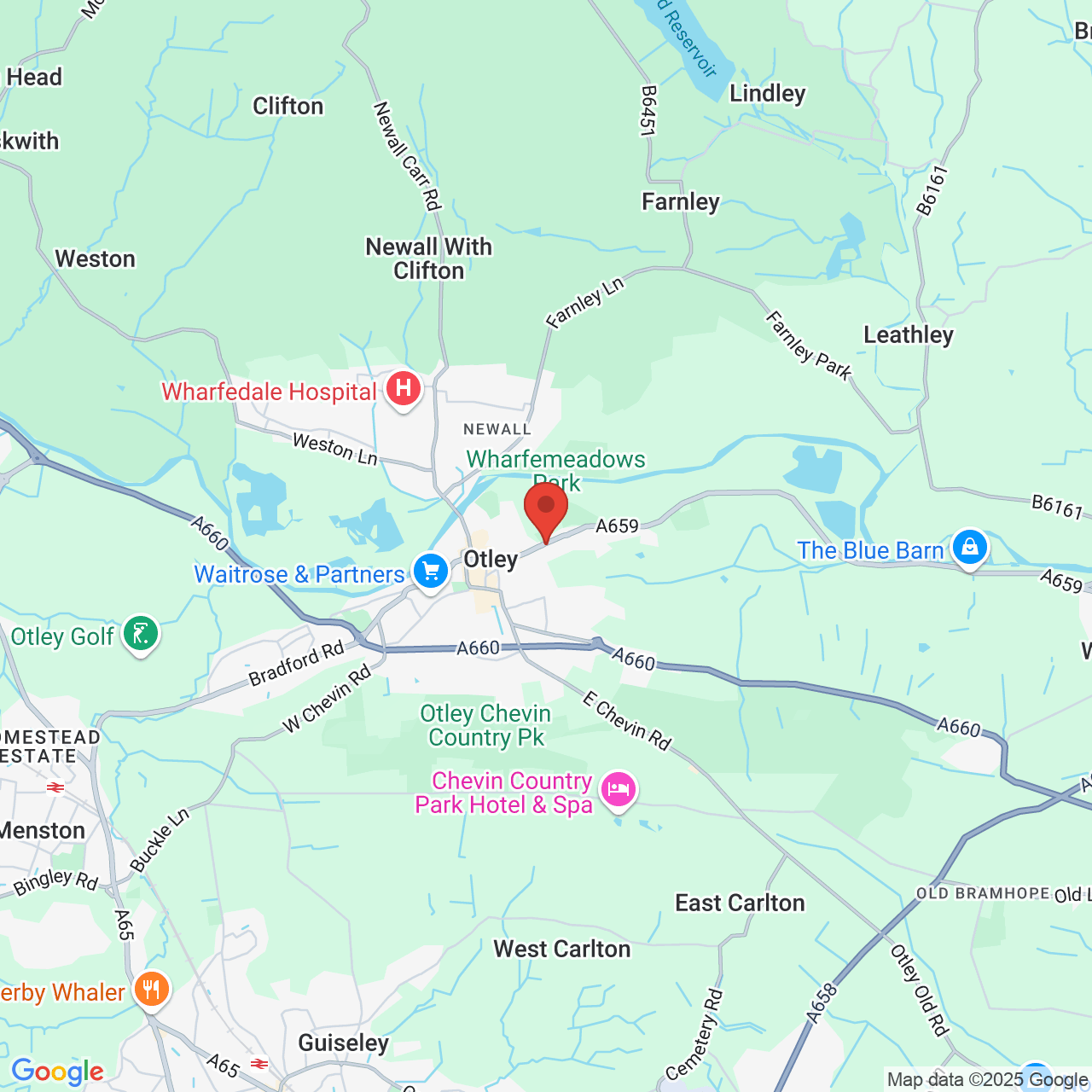 Map displaying vacancy location