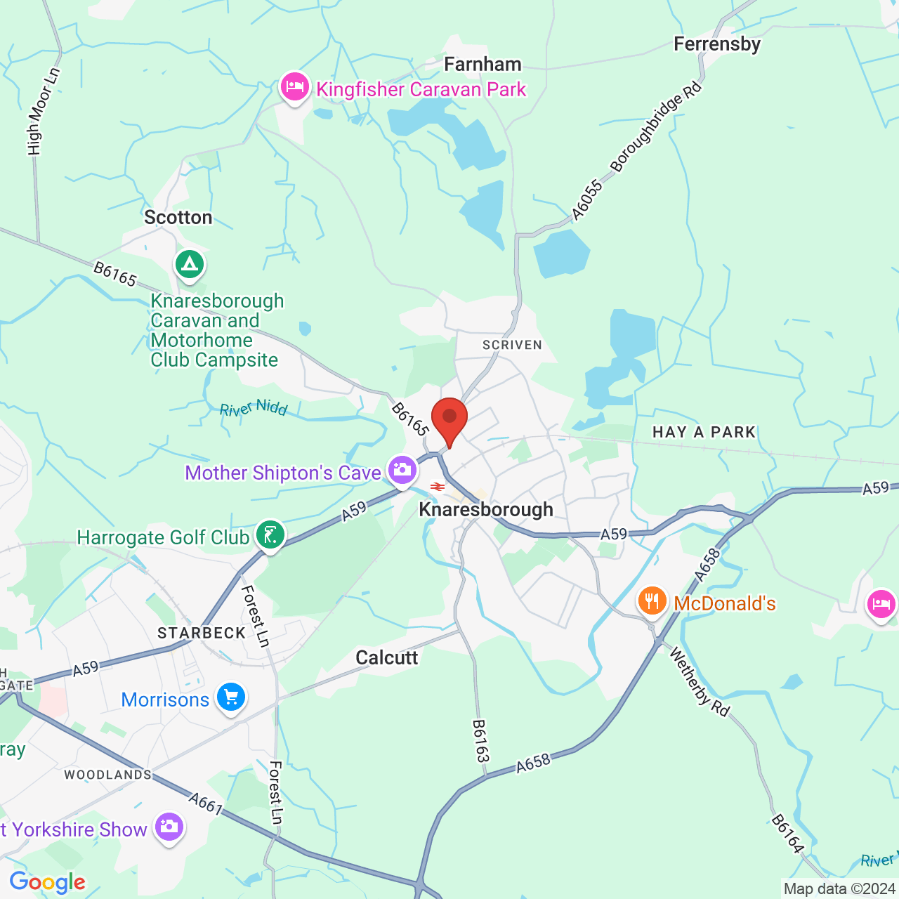 Map displaying vacancy location