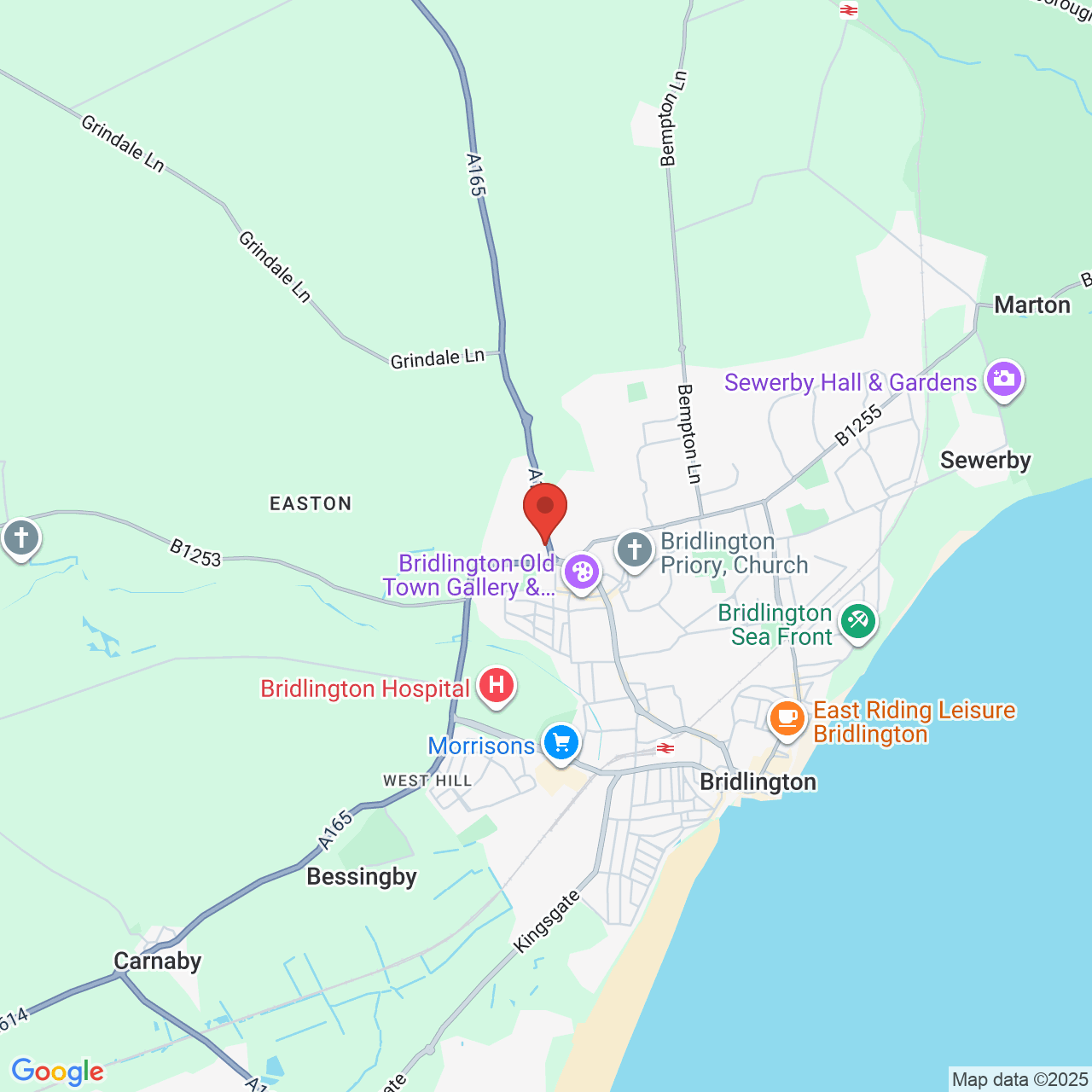Map displaying vacancy location