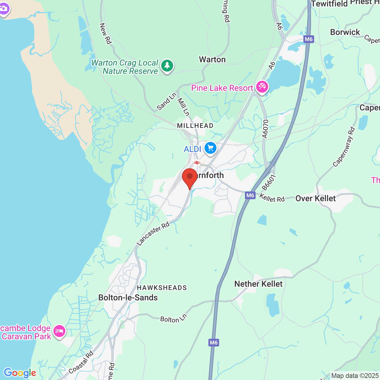 Map displaying vacancy location