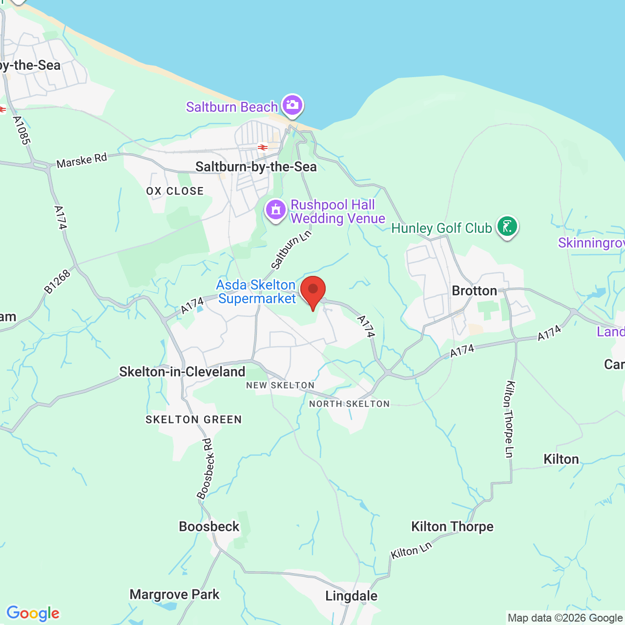 Map displaying vacancy location