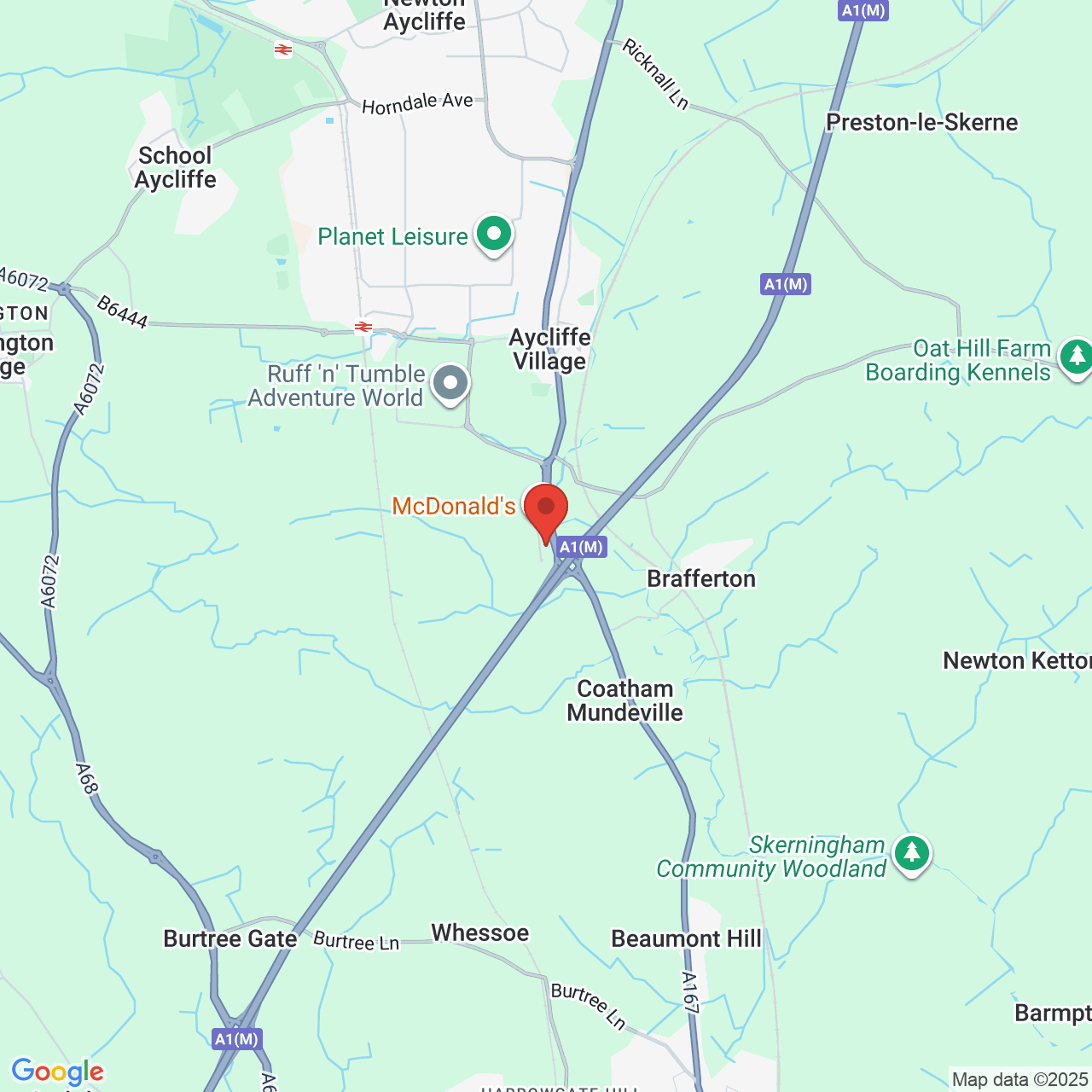 Map displaying vacancy location