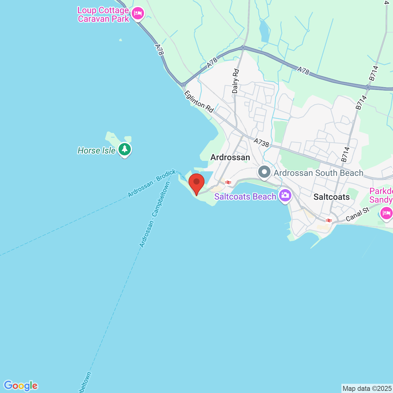 Map displaying vacancy location