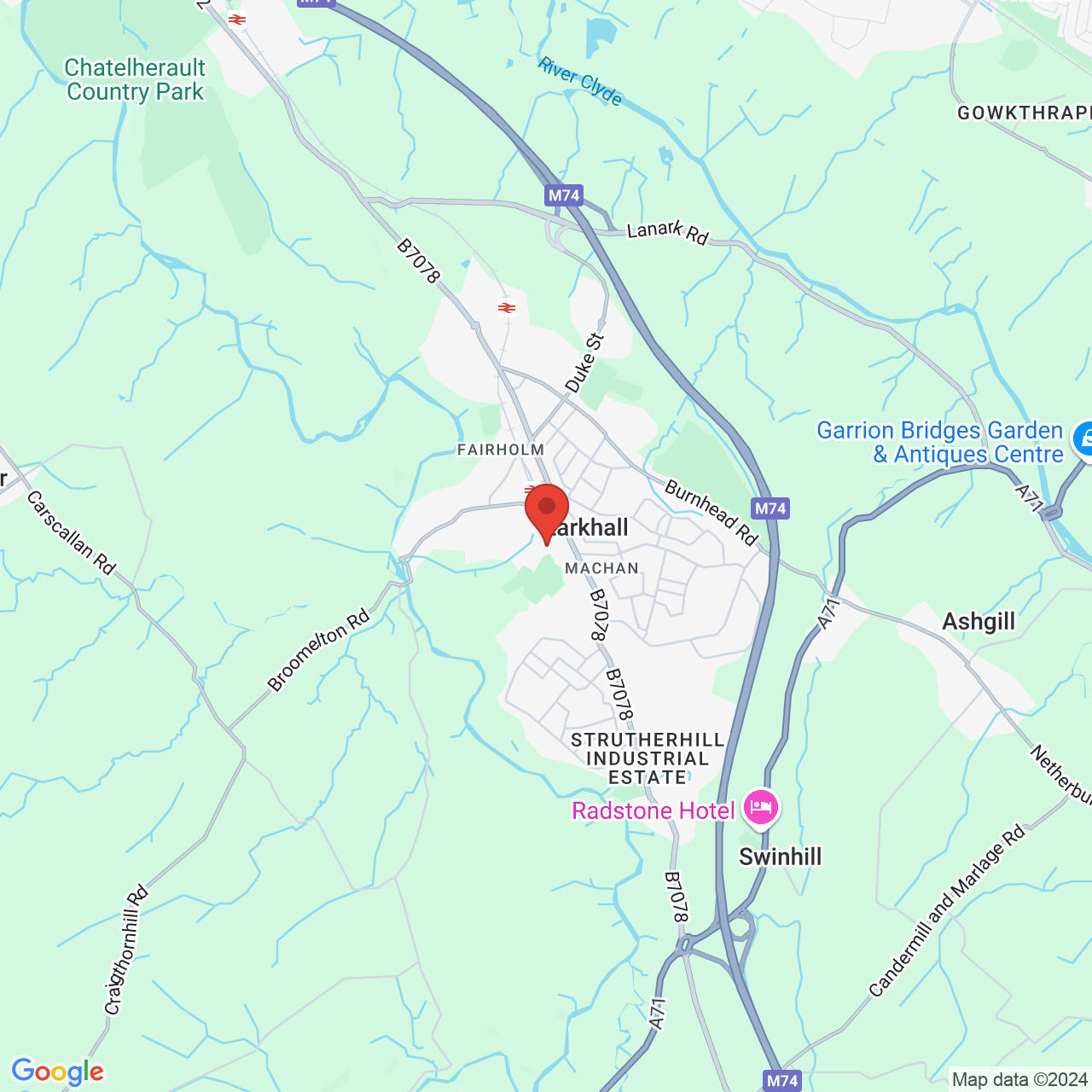 Map displaying vacancy location