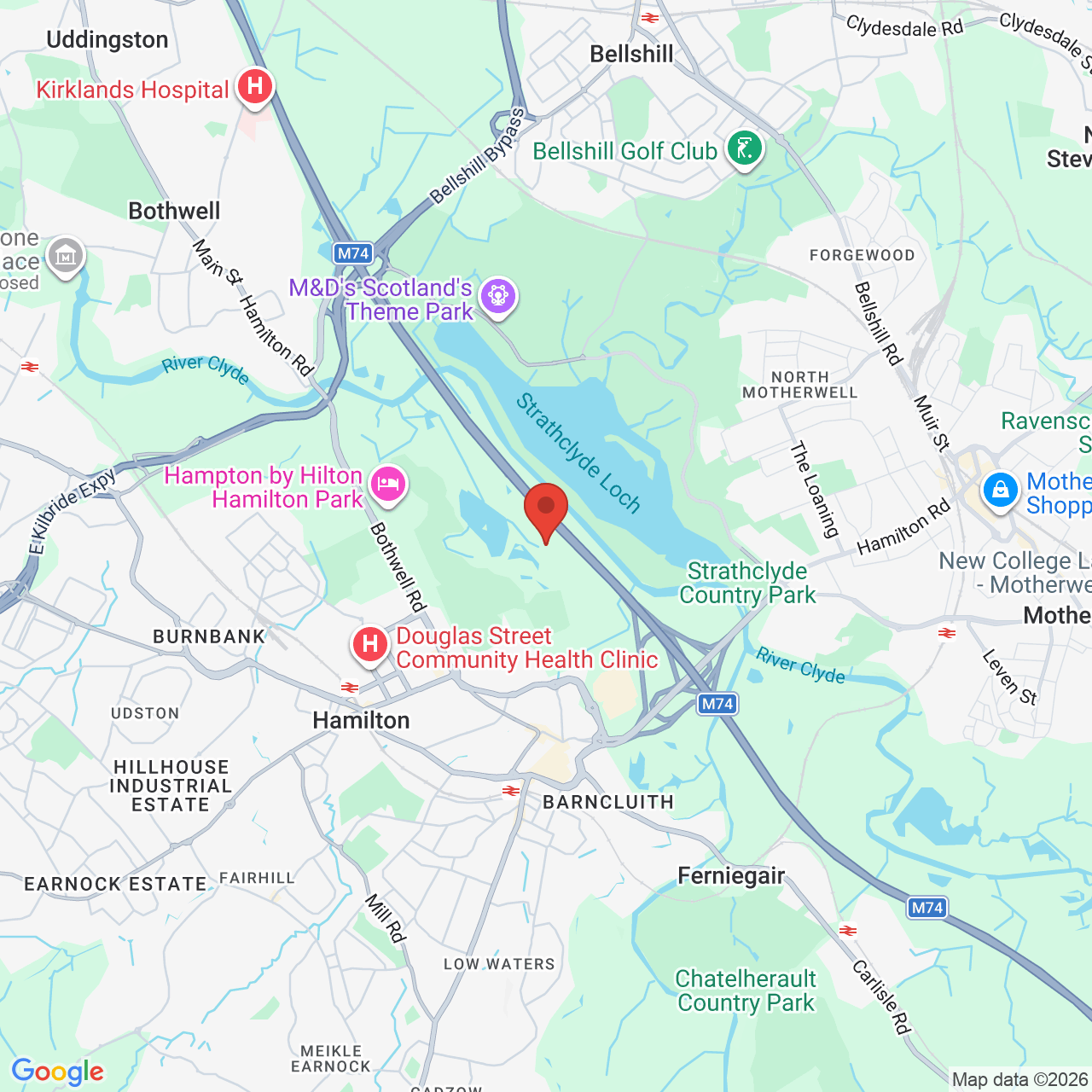 Map displaying vacancy location