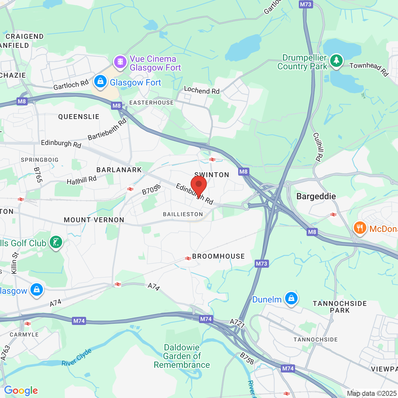 Map displaying vacancy location