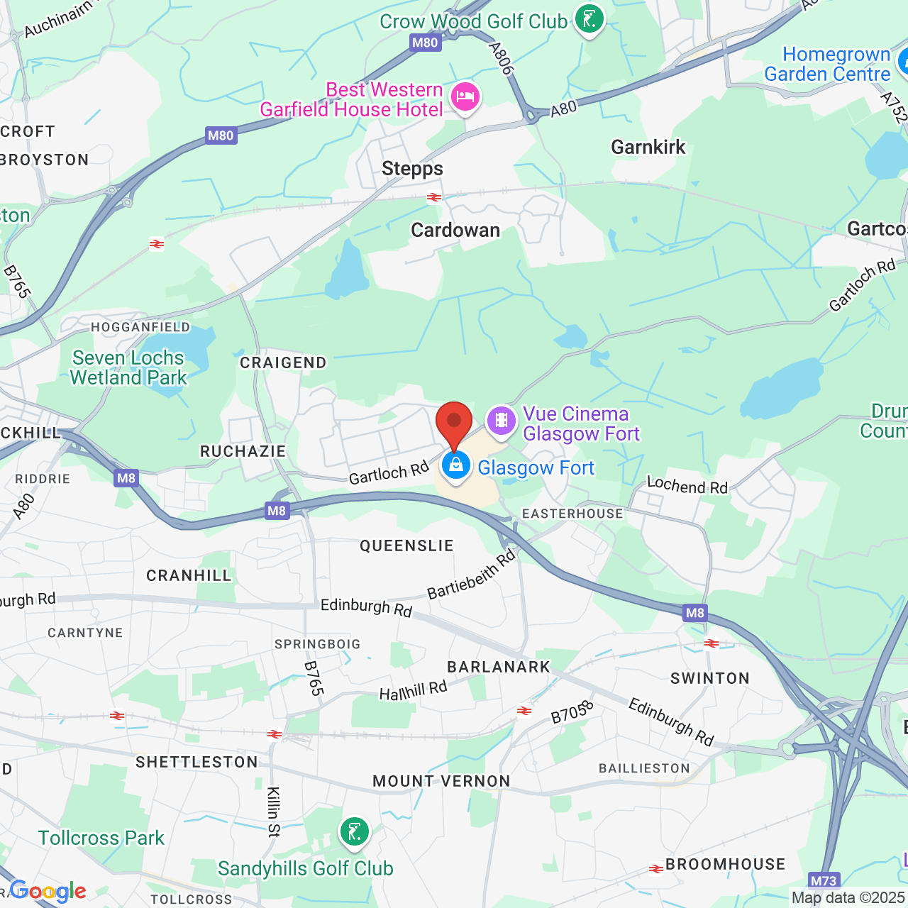 Map displaying vacancy location