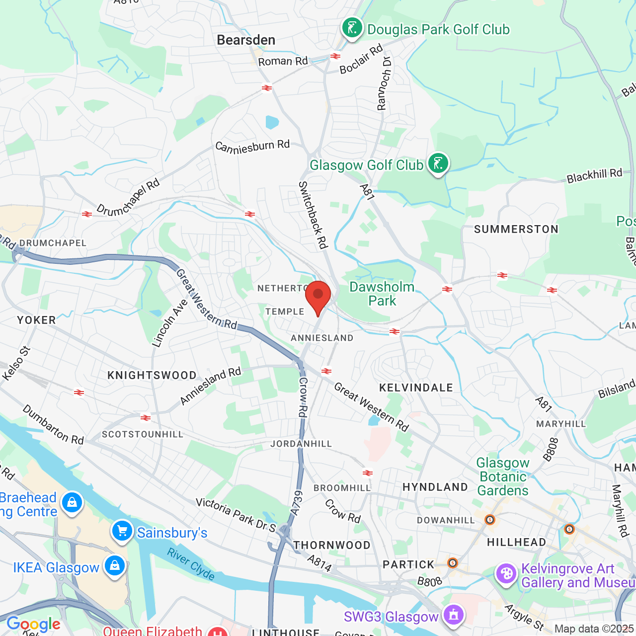 Map displaying vacancy location