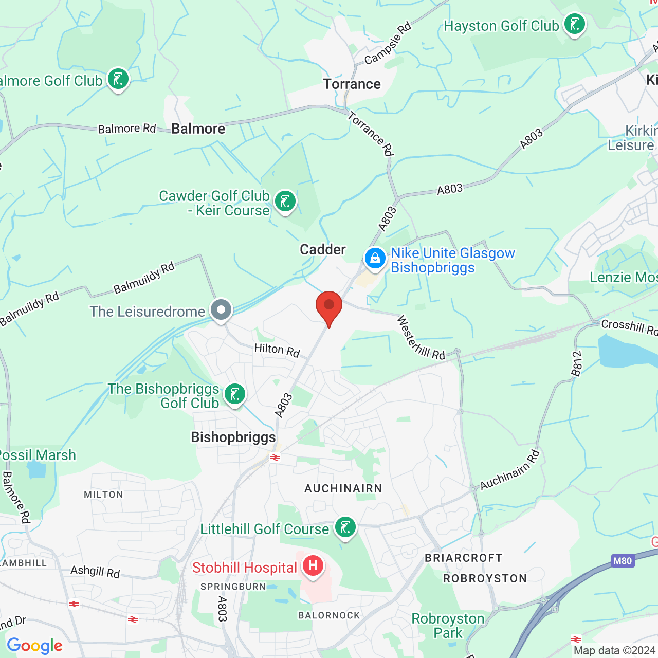 Map displaying vacancy location