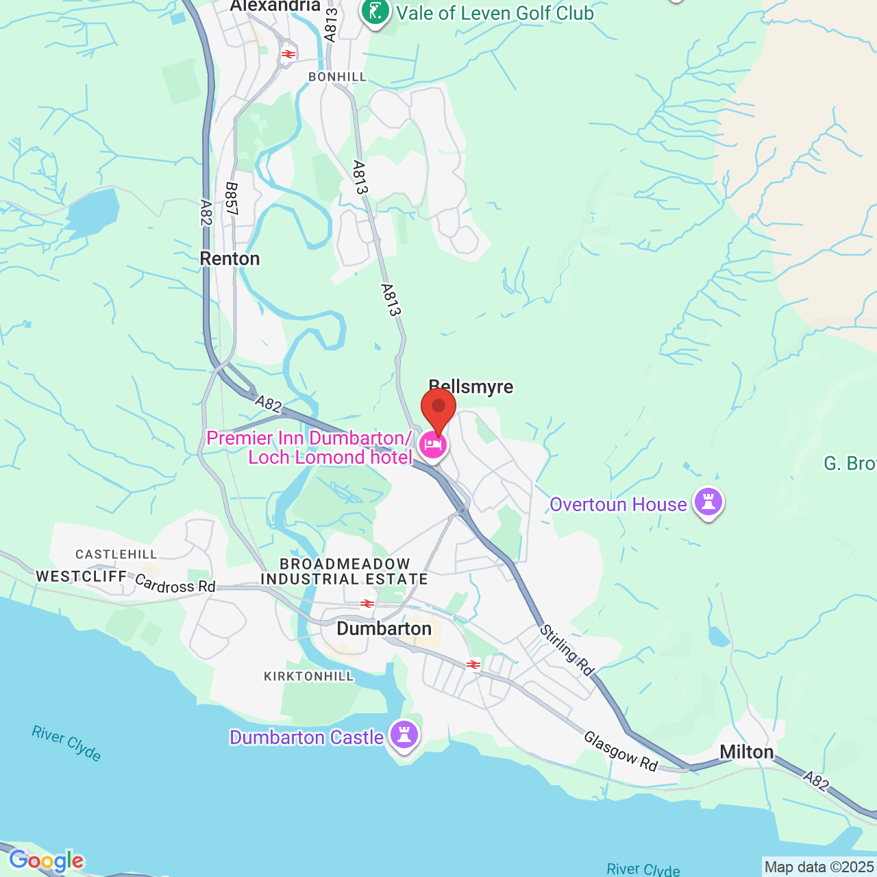 Map displaying vacancy location