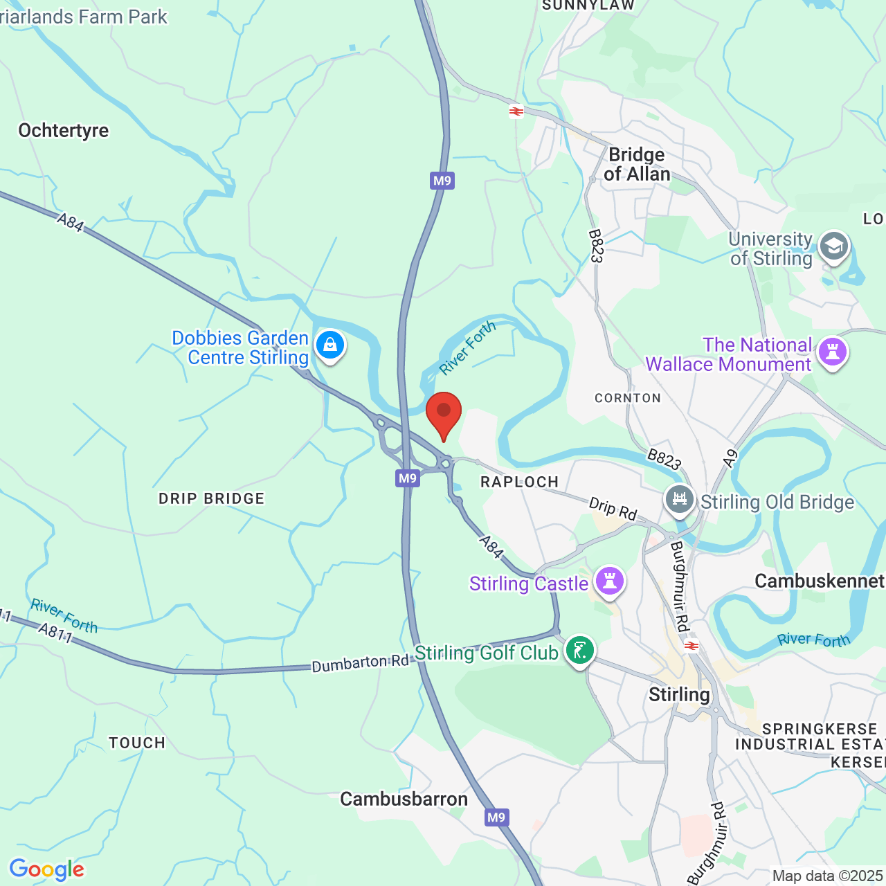 Map displaying vacancy location