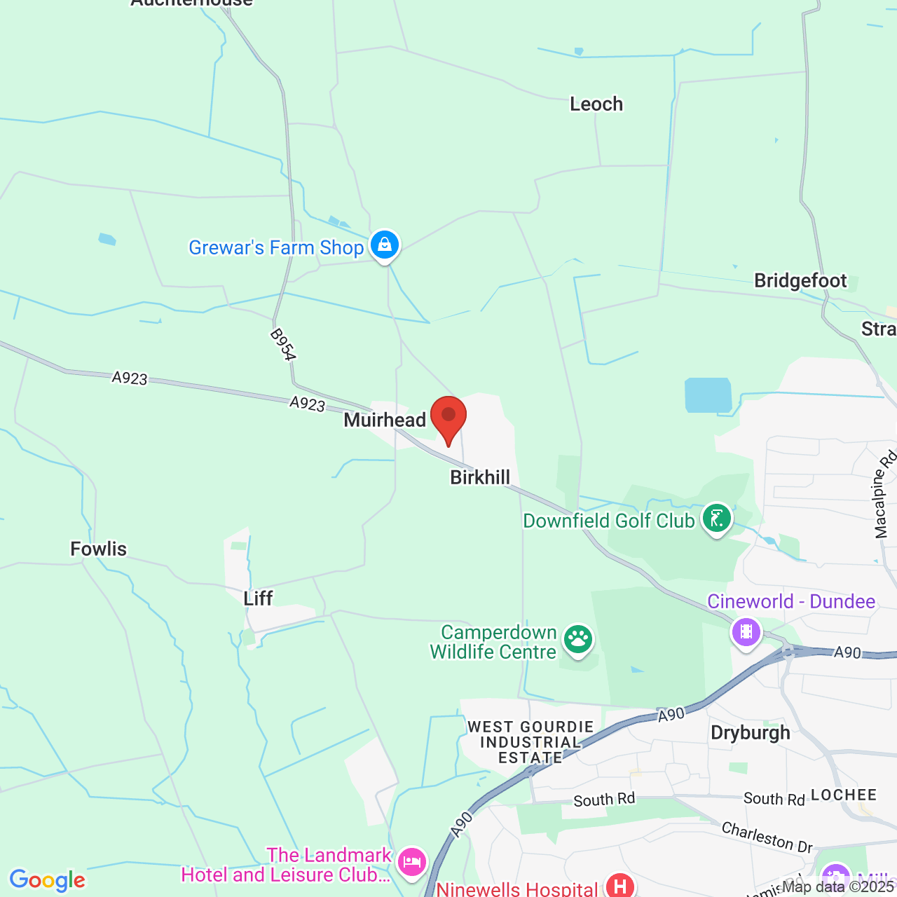 Map displaying vacancy location